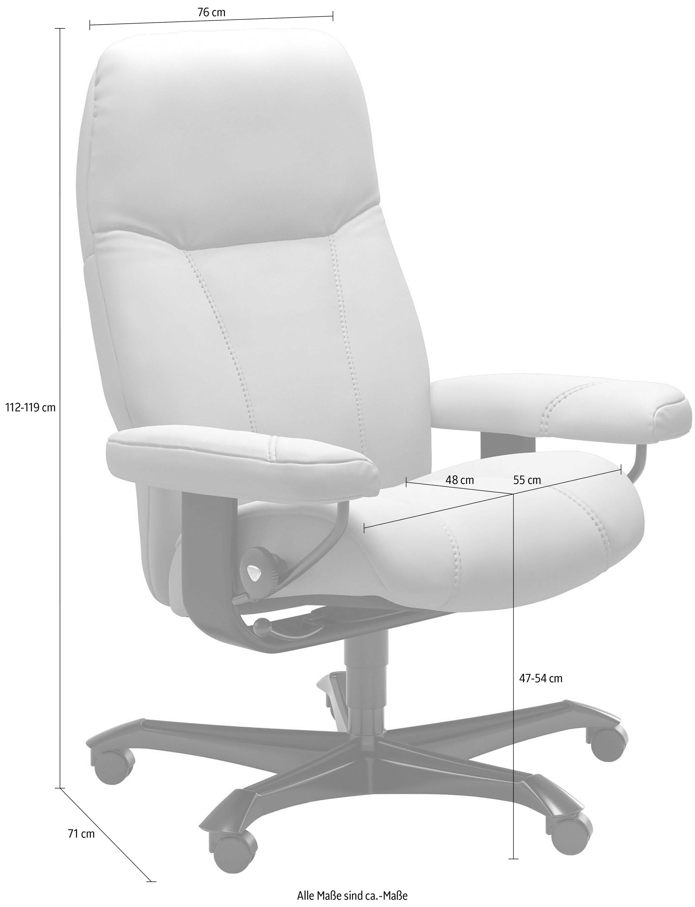 Stressless® Relaxsessel »Consul«, mit Home Office Base, Größe M, Gestell Whitewash