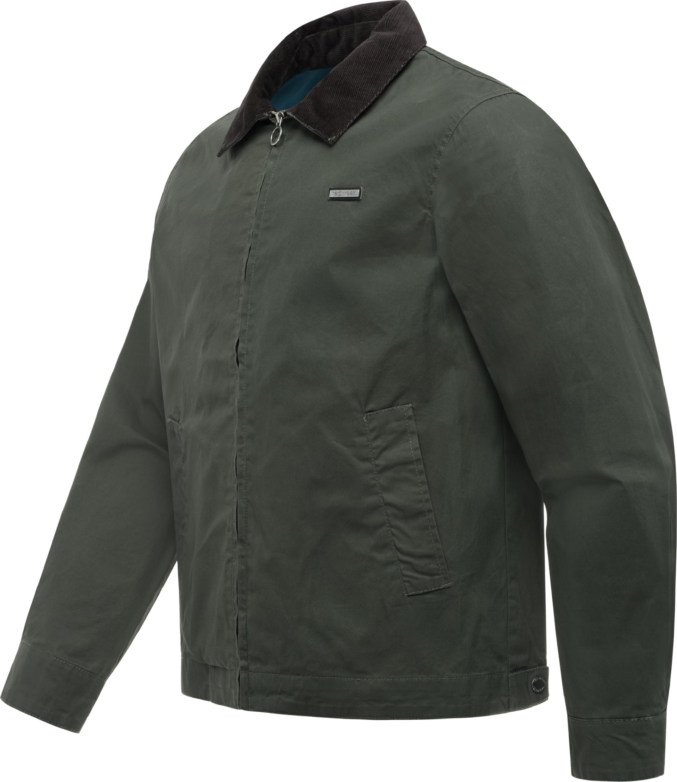 Ragwear Hemdjacke »Outdoorjacke Hertan Vintage« ohne Kapuze Leichte Herren Übergangsjacke mit Hemdkragen