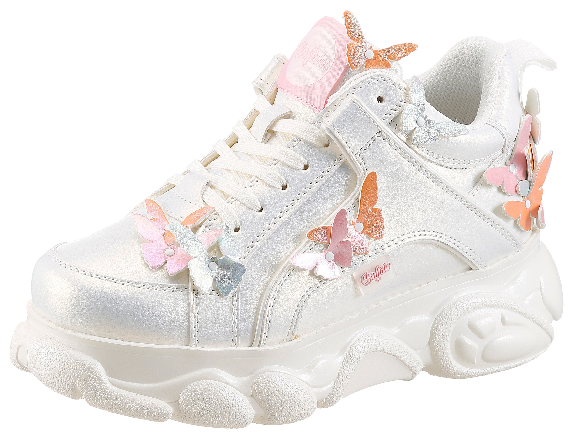 Buffalo Plateausneaker  Freizeitschuh, Halbschuh, Schnürer mit Logoschriftzug