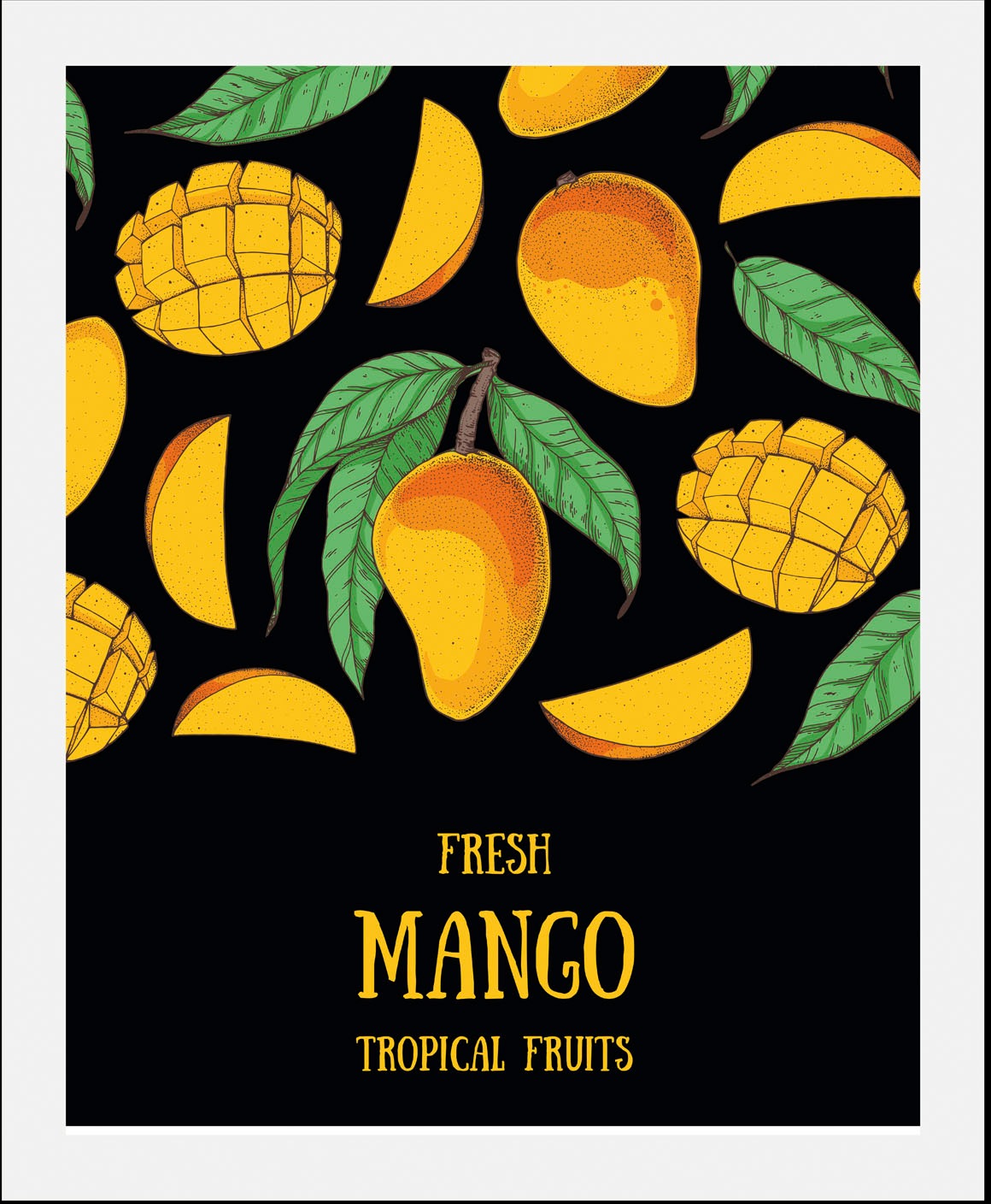 queence Bild »Fresh Mango«, (1 St.), gerahmt