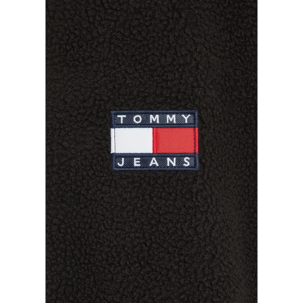 Tommy Jeans Fleecejacke »TJM RLX FABRIC MIX FLEECE JACKET«, mit hohem Stehkragen