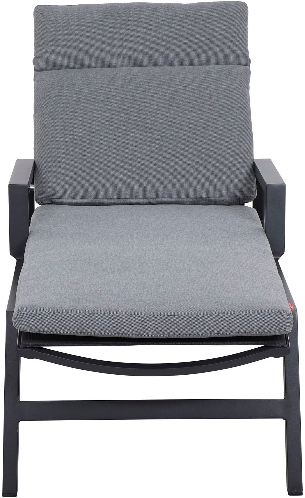 Siena Garden Garten-Essgruppe »Valencia/Ancona«, (Set, 15 tlg., 6 Sessel: 59x71x110 cm, Liege: 70x154x109,5 cm, Tisch: 220x100x74 cm), Polypropylen, Aluminium, Tischplatte aus Keramik, inkl. 7 Auflagen
