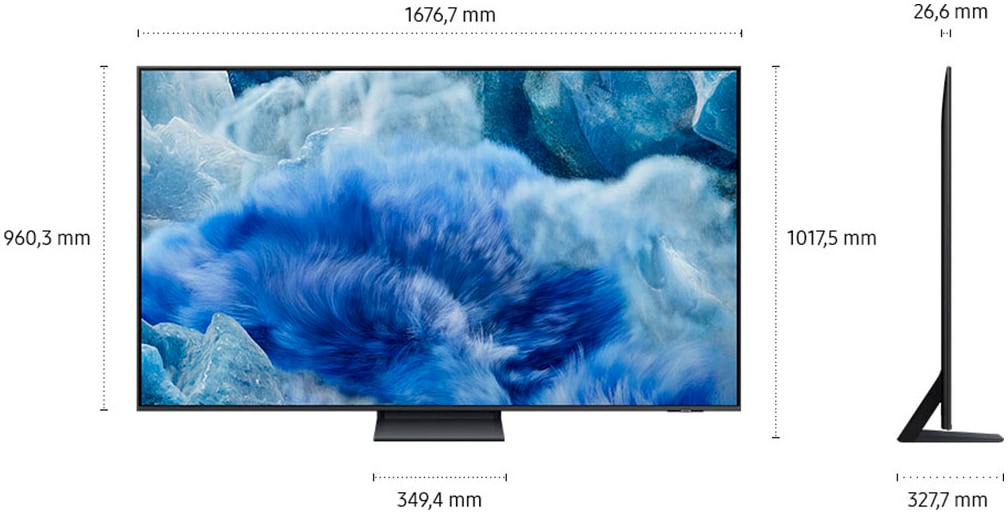 Samsung QLED-Fernseher »GQ75Q8FAAU«, 4K Ultra HD, Smart-TV, Quantum HDR+, Knox Security, Art Store, 3D Sound, Gaming Hub, AI TV