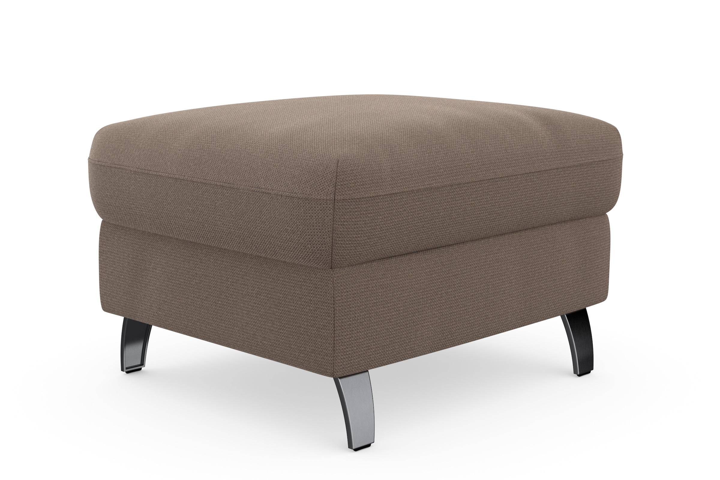 sit&more Stauraumhocker »Grenoble«, mit Stauraum und satinierten Füßen