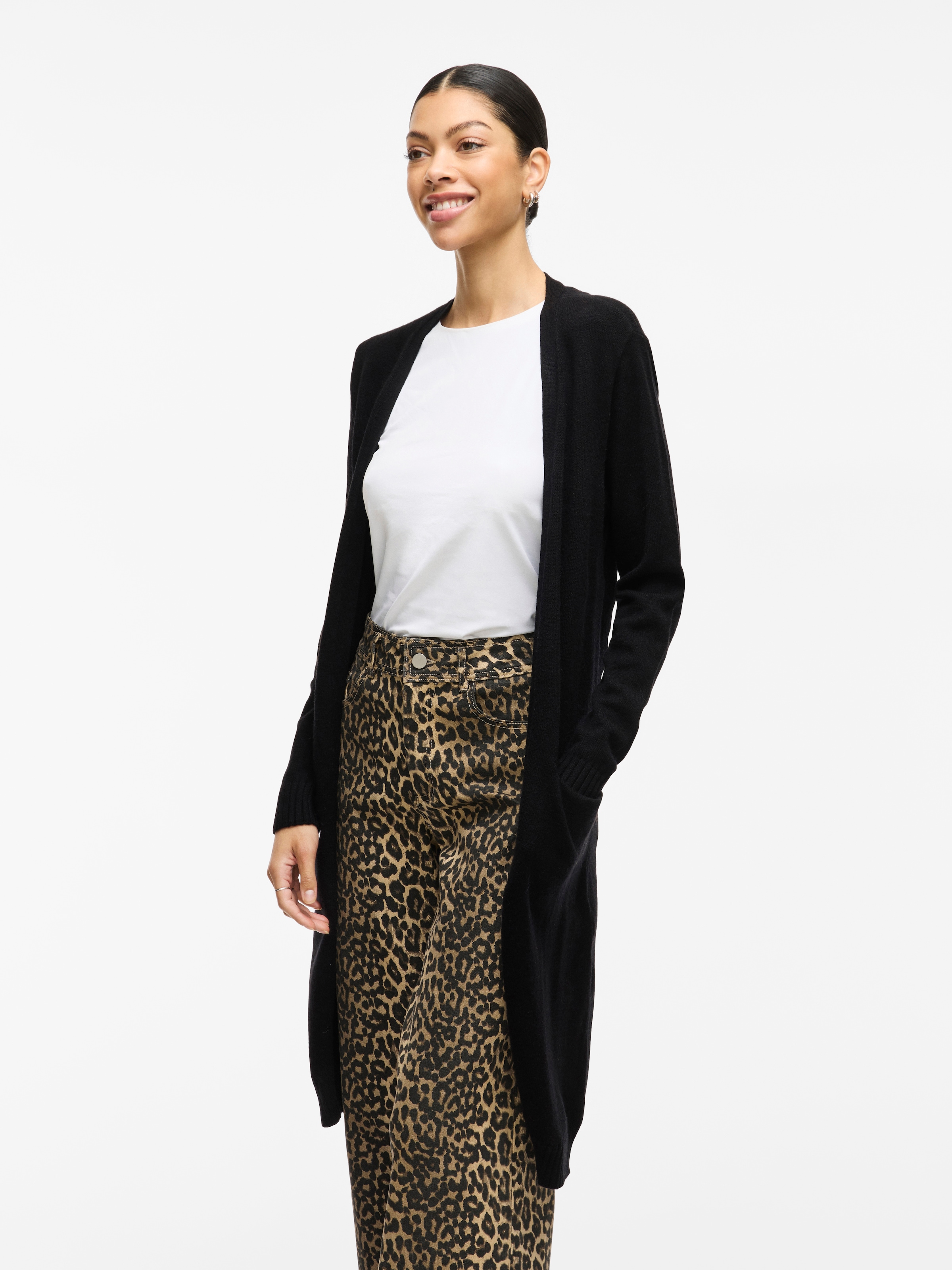 Vila Longstrickjacke »VIRIL LONG L/S KNIT CARDIGAN - NOOS«, in knielanger Form
