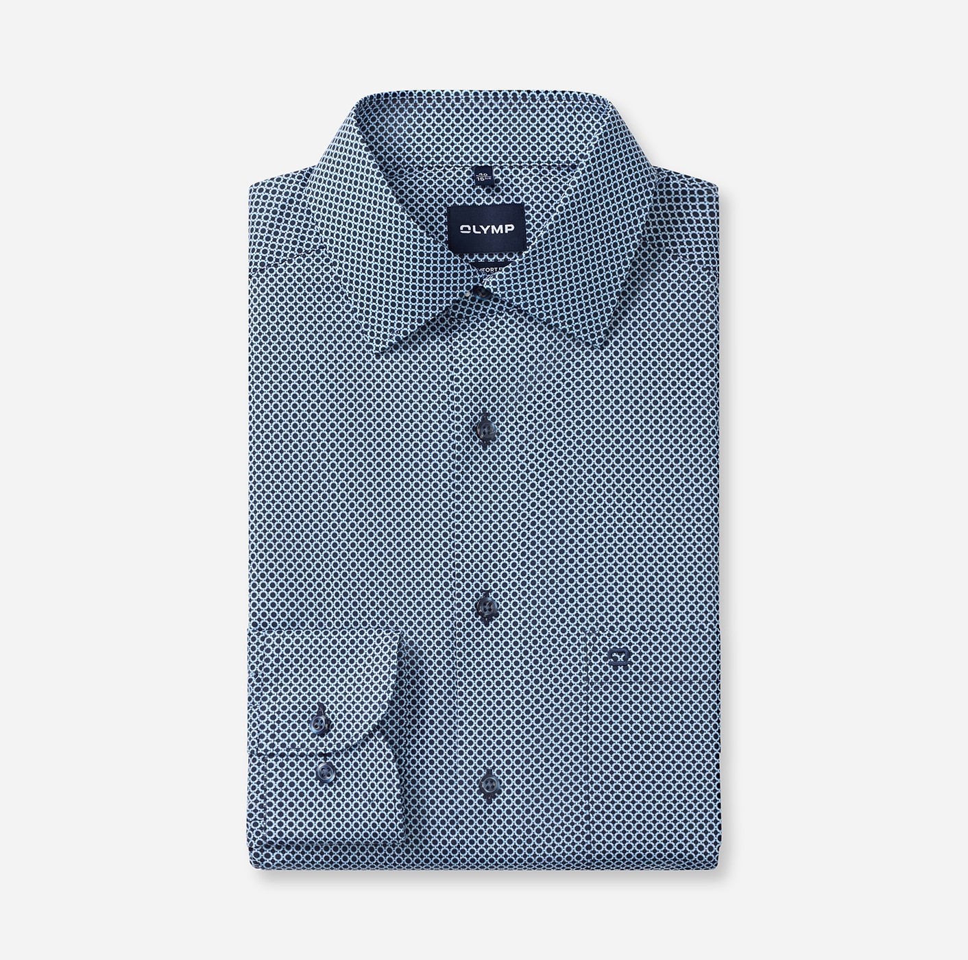 OLYMP Langarmhemd »Luxor« Businesshemd, New-Kentkragen, Comfort Fit