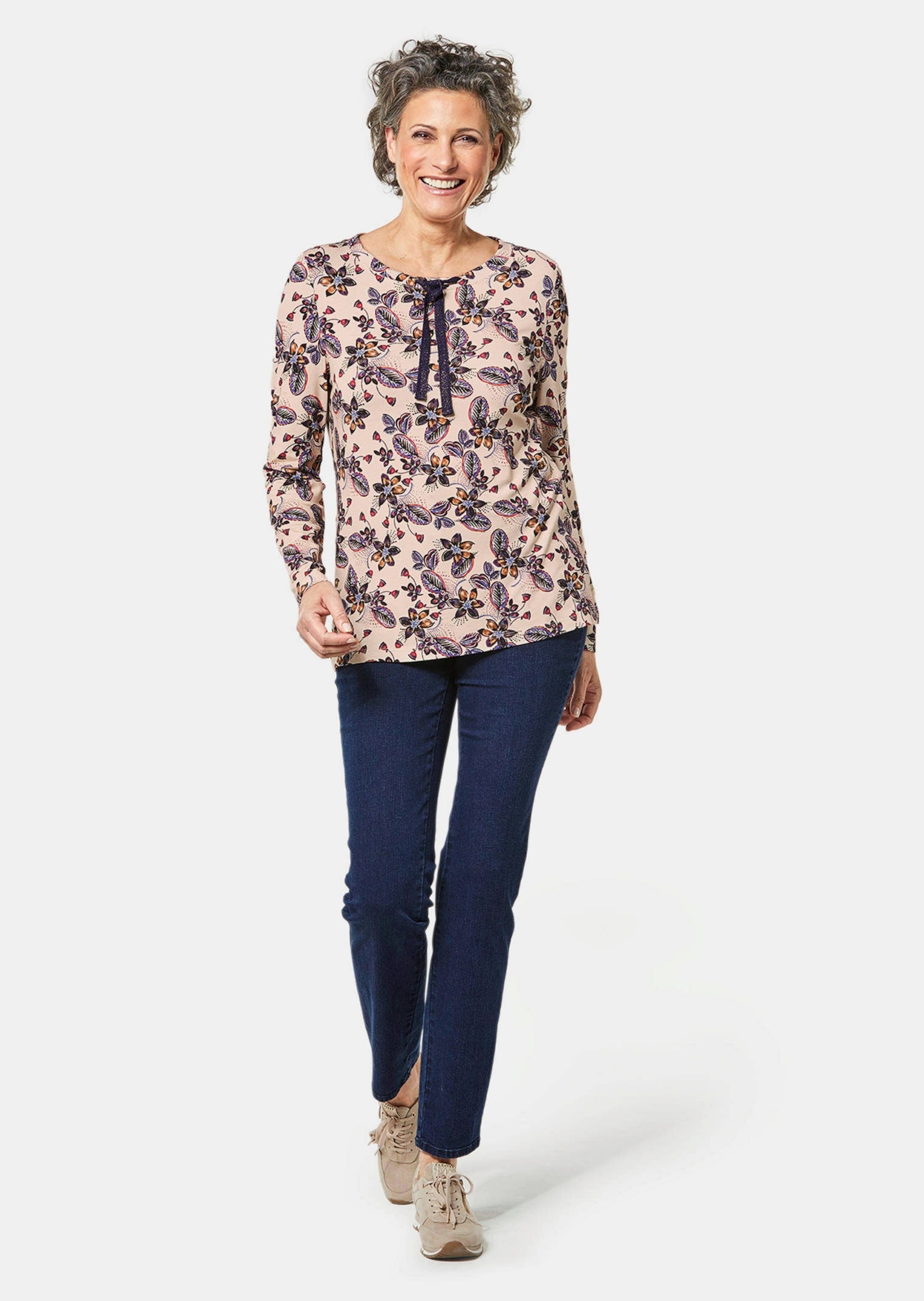 GOLDNER Print-Shirt »Kurzgröße Druckshirt in einzigartigem Look« Ohne