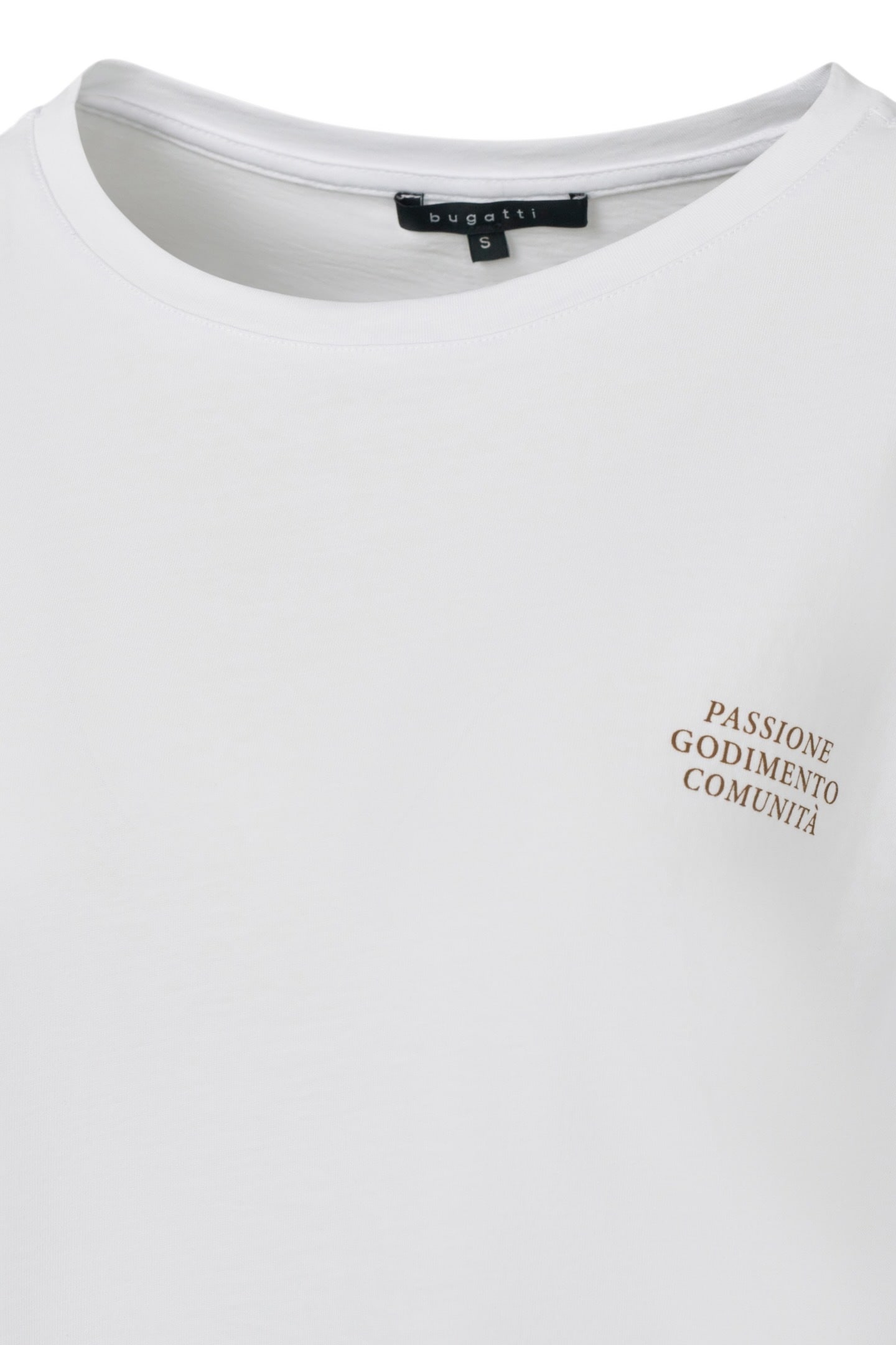 bugatti T-Shirt, aus Bio-Baumwolle