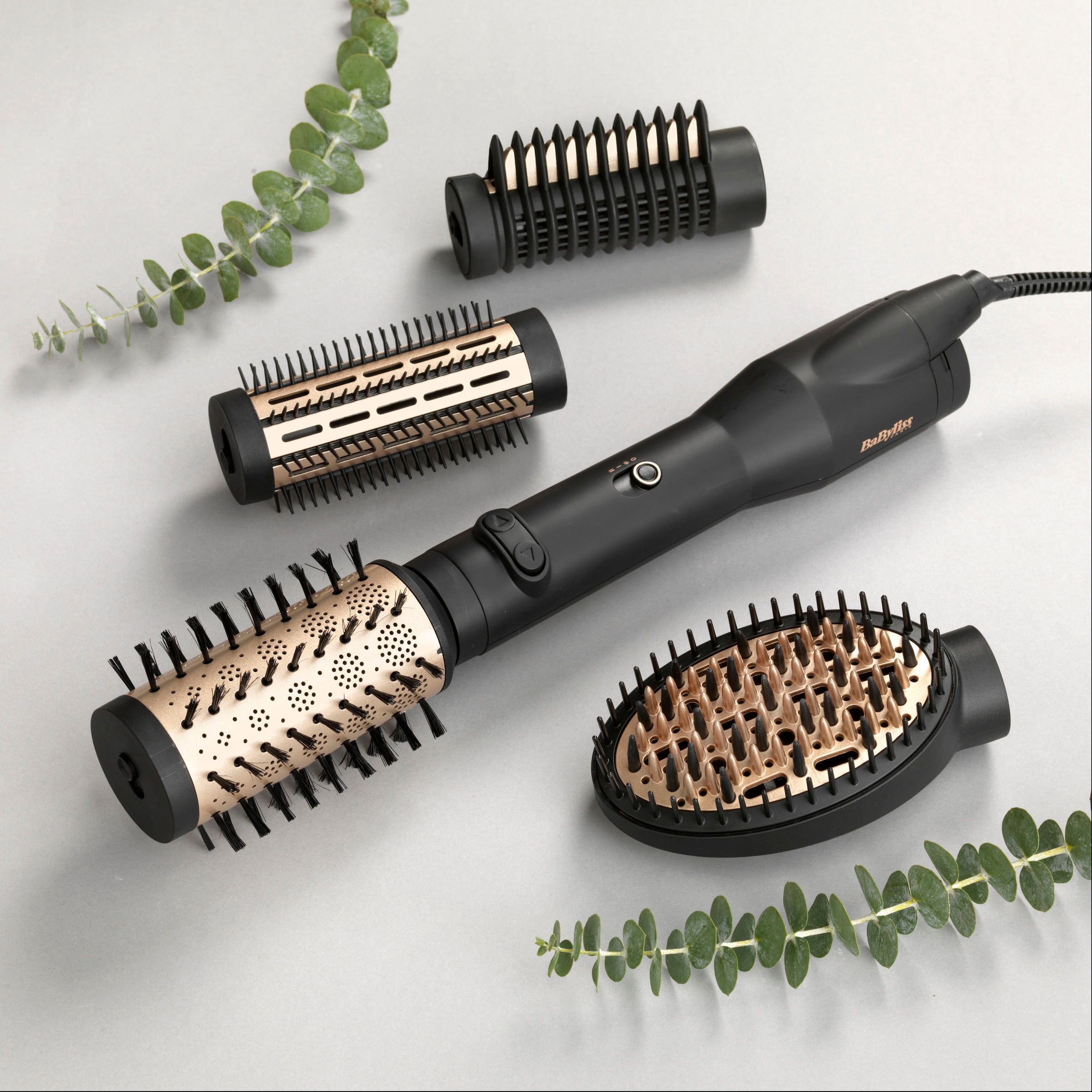 Heißluftstyler Warmluftbürste 4 Hair rotierender BaByliss Big mit Online 4 Aufsätze}, OTTO im »AS970E Aufsätzen Shop Luxe«,