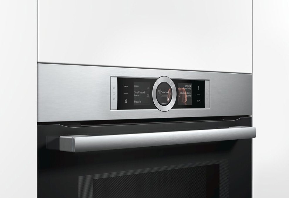 BOSCH Backofen mit Mikrowelle »HMG6764S1«, Serie 8, mit Vollauszug, Pyrolyse-Selbstreinigung, mit 4D Heißluft