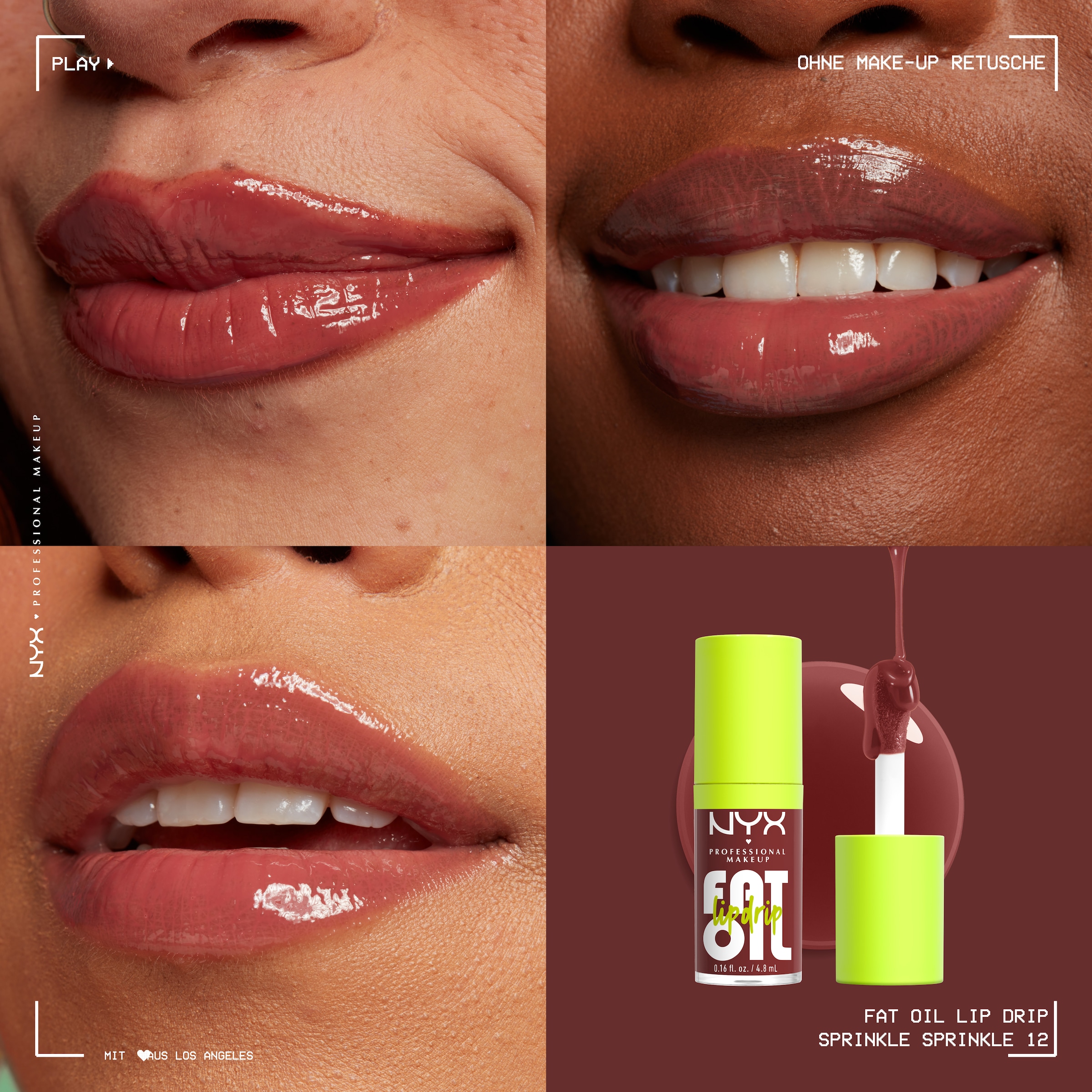 NYX Lipgloss »Makeup Fat Oil Lip Drip«, mit natürlichen Inhaltstoffen