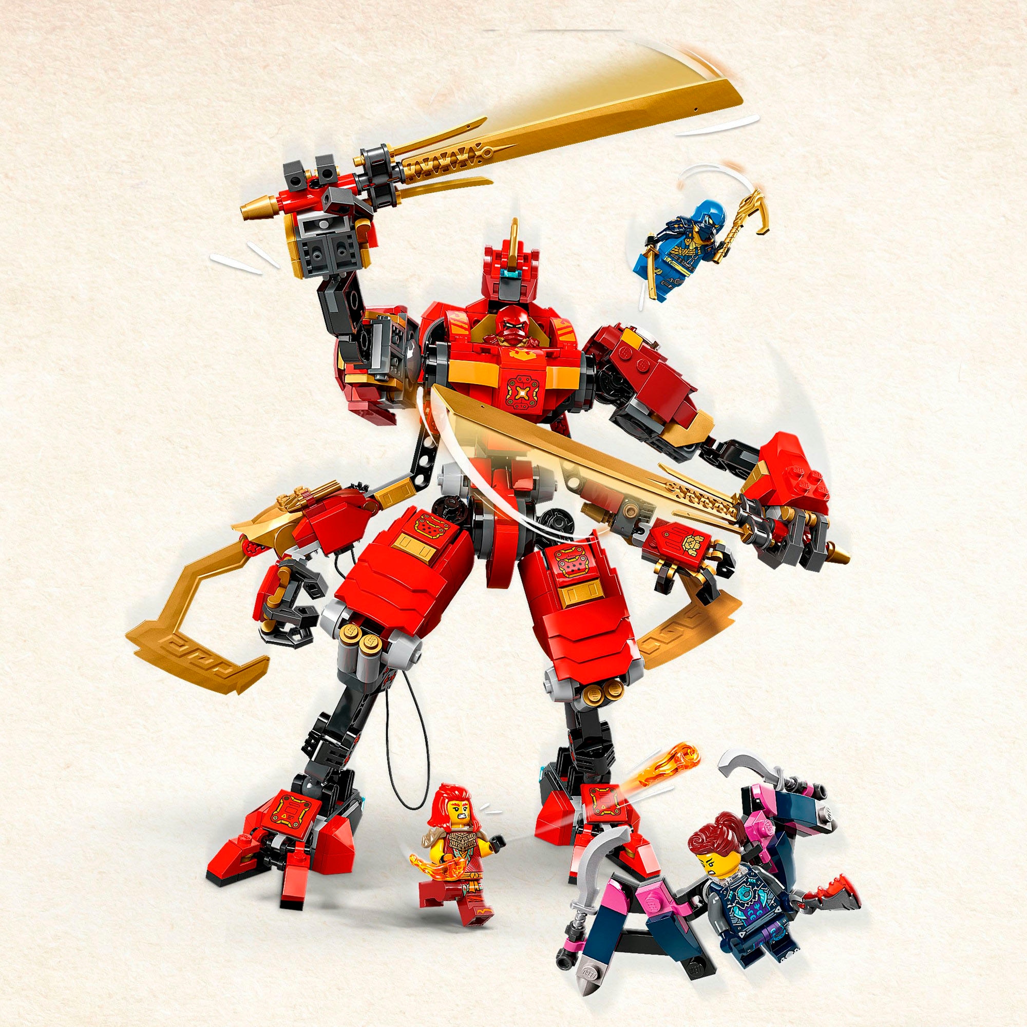 LEGO® Konstruktionsspielsteine »Kais Ninja-Kletter-Mech (71812), LEGO® NINJAGO«, (623 St.), Made in Europe