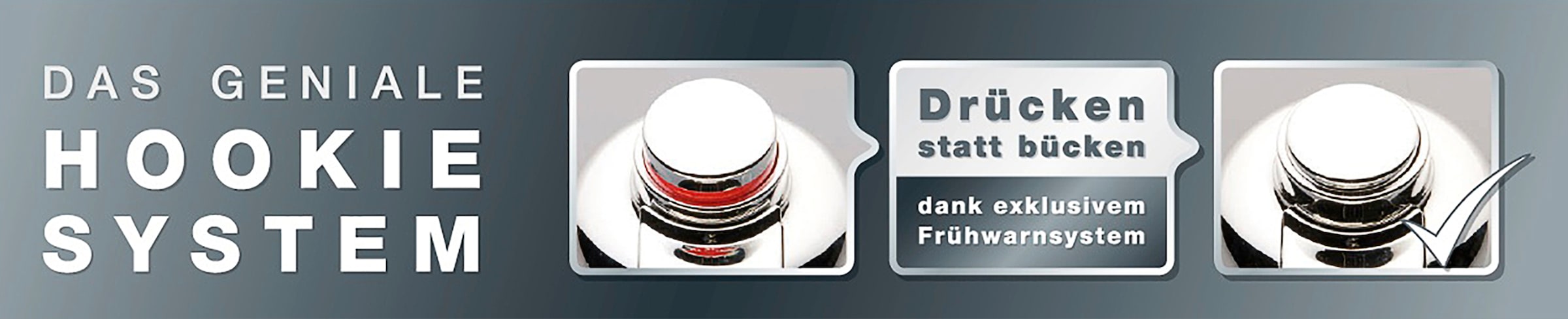 GSW Duschablage »HOOKIE System®«, (Set, 2 St.), Intelligenter Saughaken,  roter Ring zeigt Saugkraftverlust OTTO Online Shop