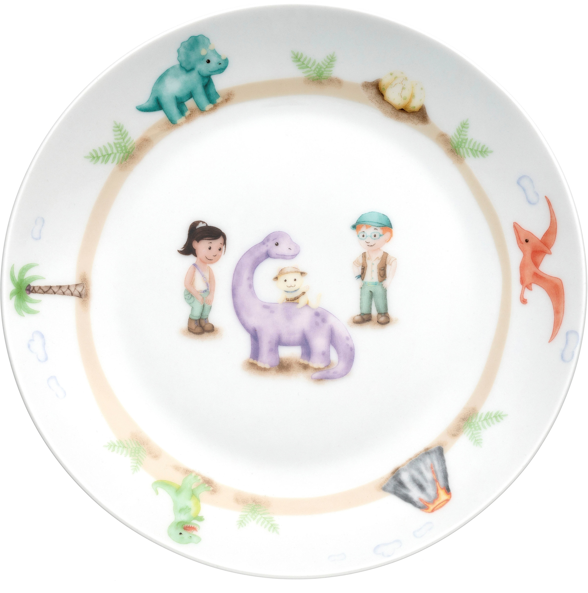 LEONARDO Kindergeschirr-Set »BAMBINI AVVENTURA«, (Set, 3 tlg.), Dino