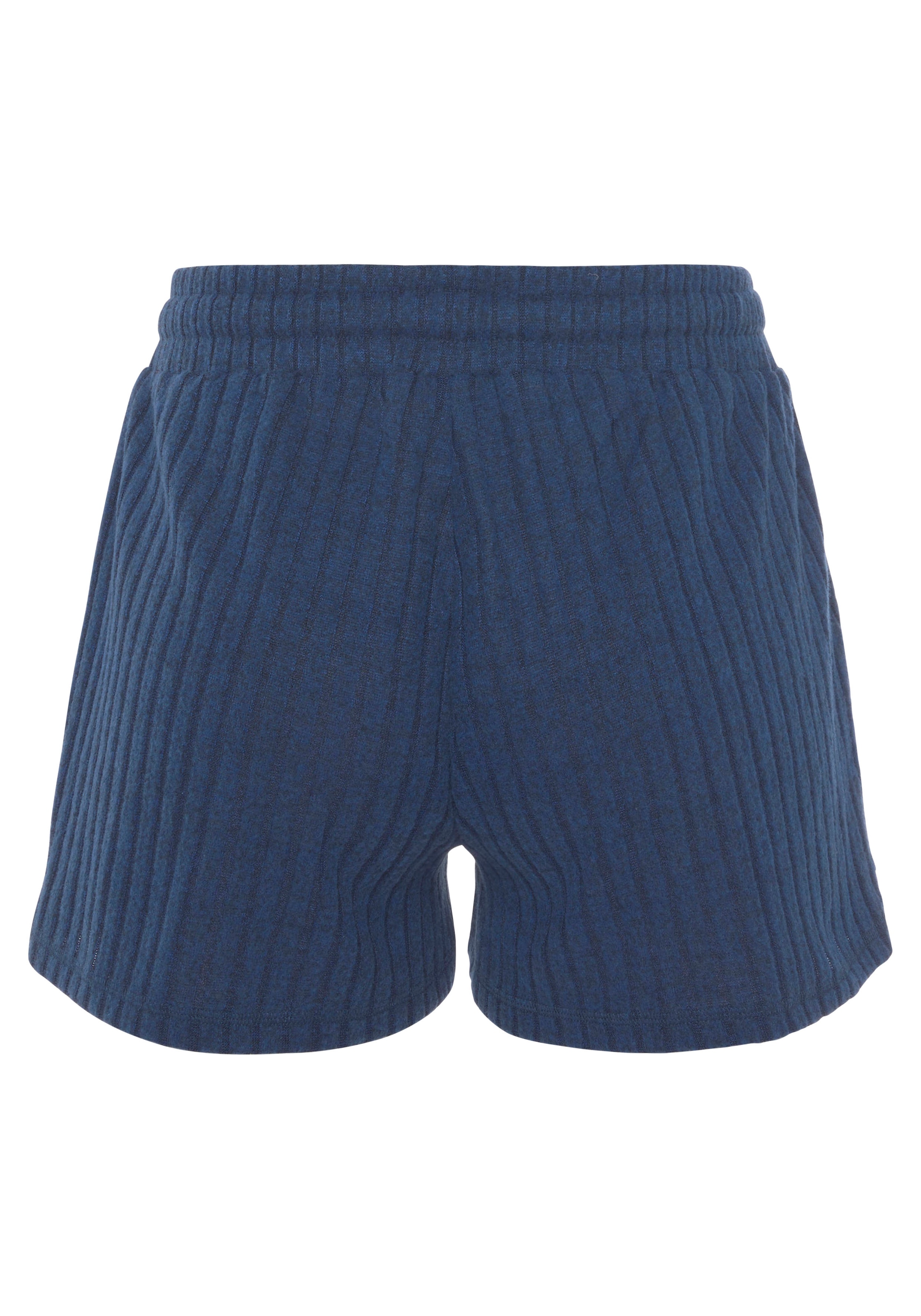 LASCANA Shorts, Lounge-/ Strickshorts meliert mit Bindeband, Loungewear