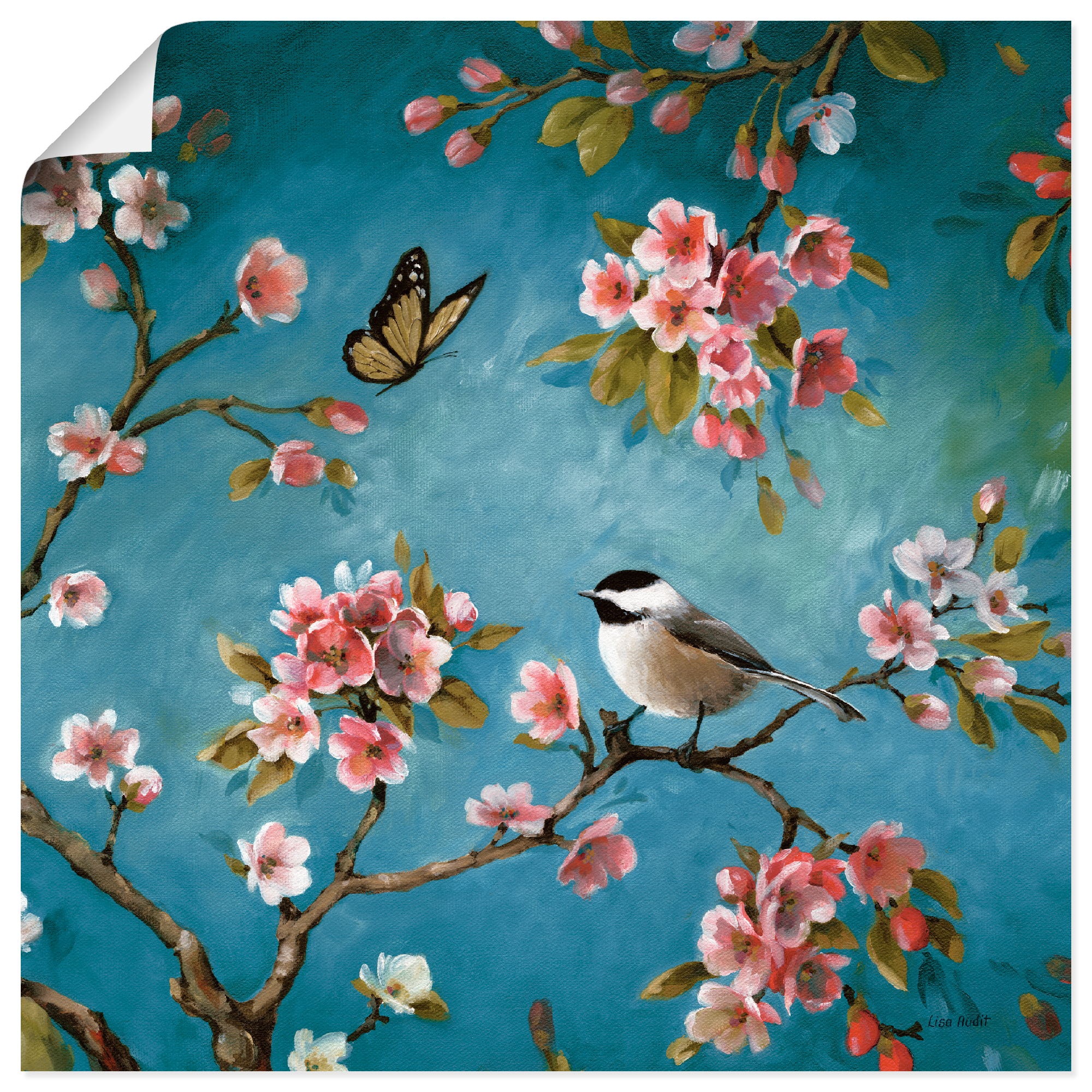 Artland Wandbild »Blüte III«, Blumen, (1 St.), in vielen Größen & Produktarten -Leinwandbild, Poster, Wandaufkleber / Wandtattoo auch für Badezimmer geeignet