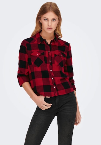 Only Karobluse »ONLNEW ROCK IT LS CHECK SHIRT WVN« kaufen