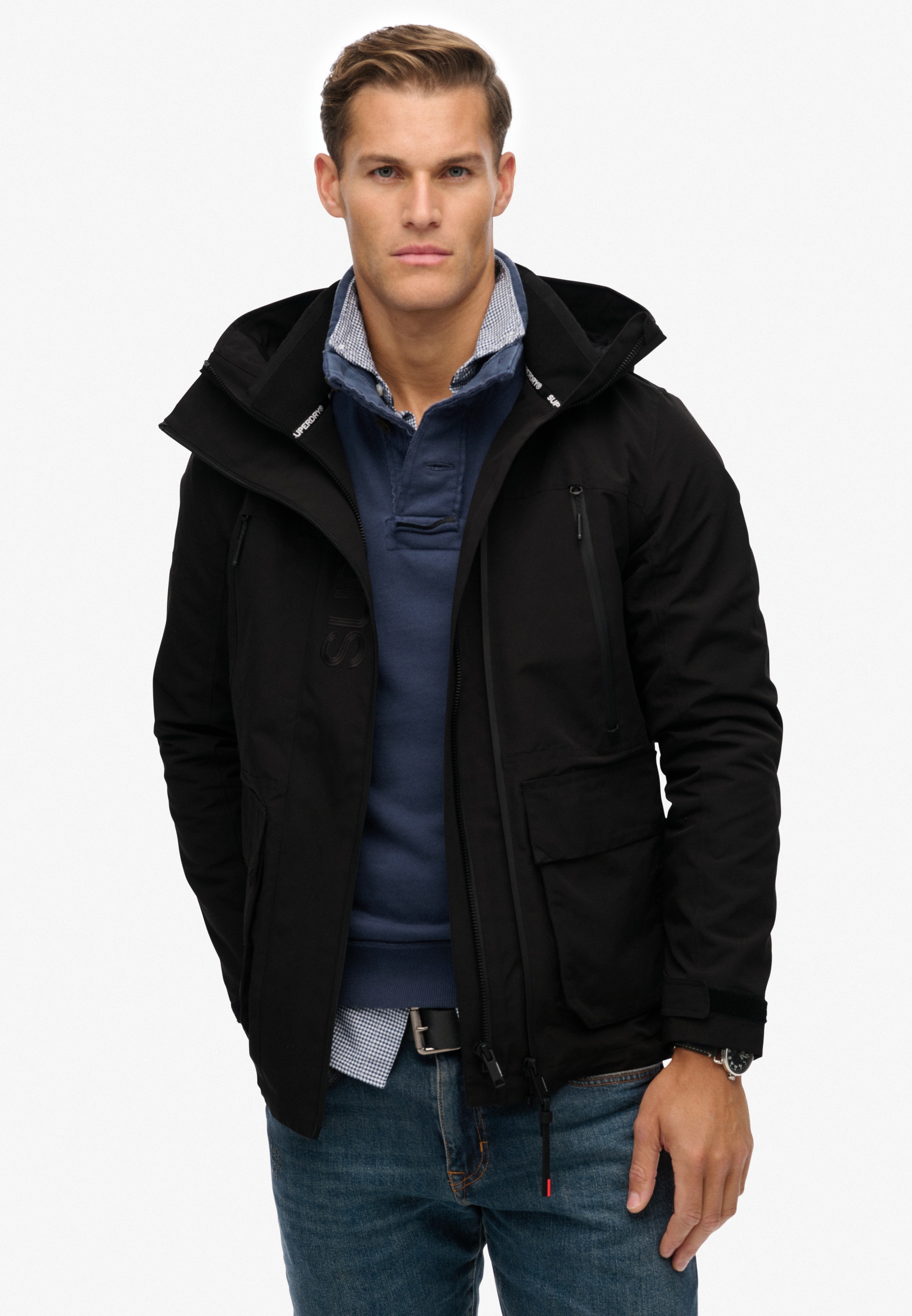 Superdry Outdoorjacke »HOOD ULTIMATE EMB WINDBREAKER«, mit Kapuze