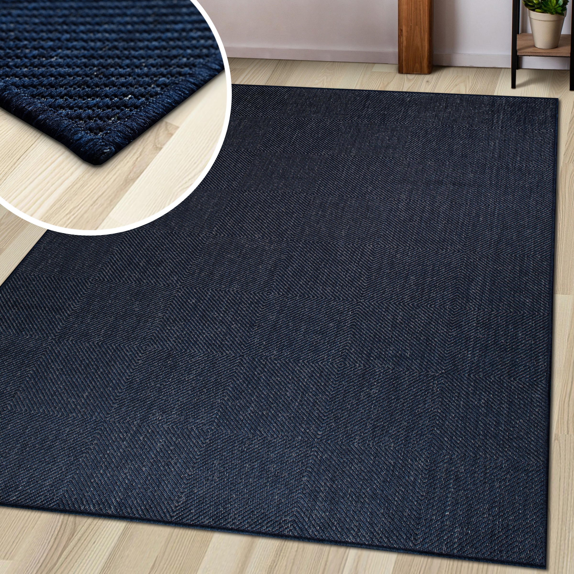 my home Teppich »Anna auch als Läufer erhältlich«, rechteckig, 3 mm Höhe, In- und Outdoor geeignet, Sisal-Optik, Wetterfest & UV-beständig