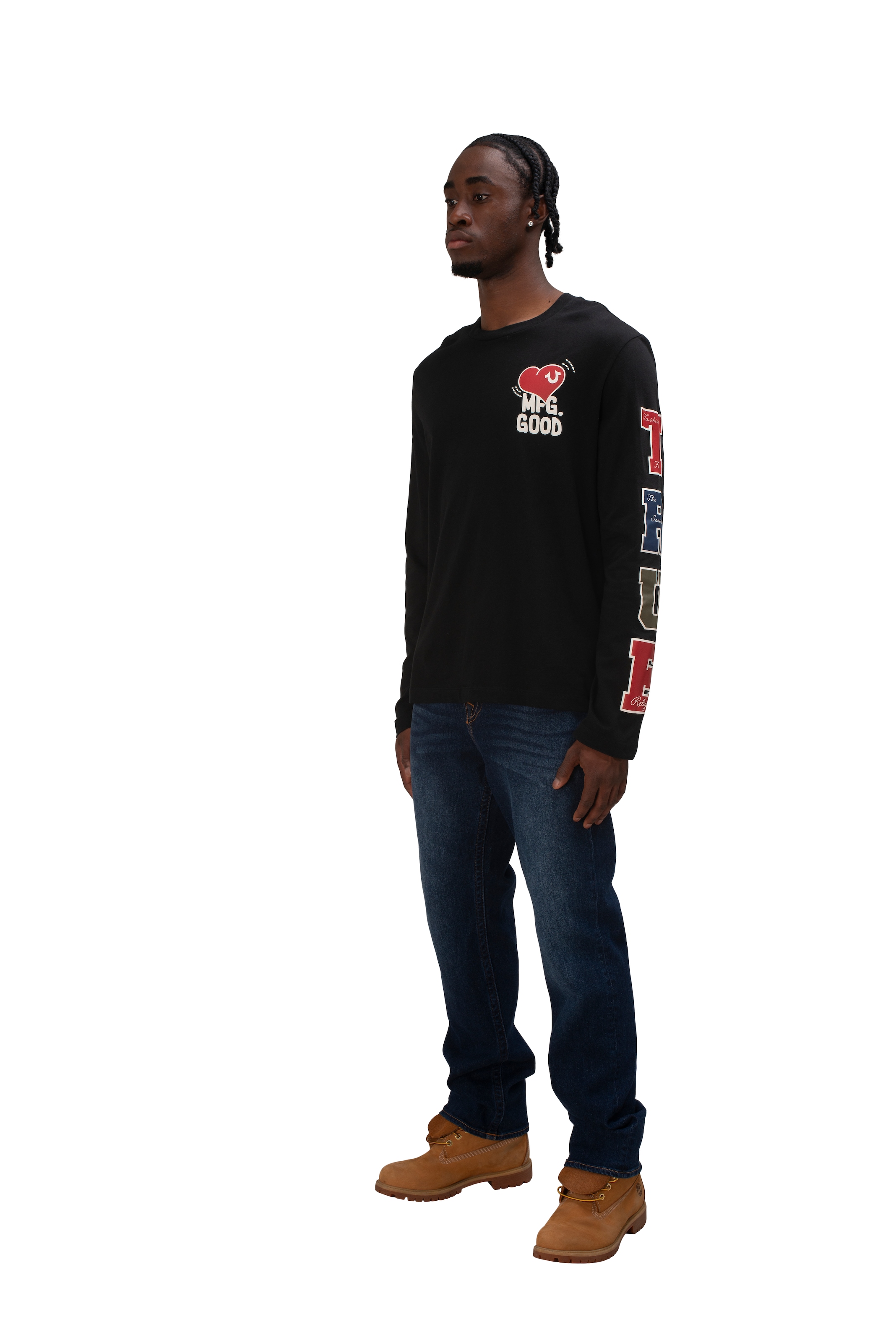 True Religion Straight-Jeans »RICKY SN FLAP« Baumwollmischung, straight fit