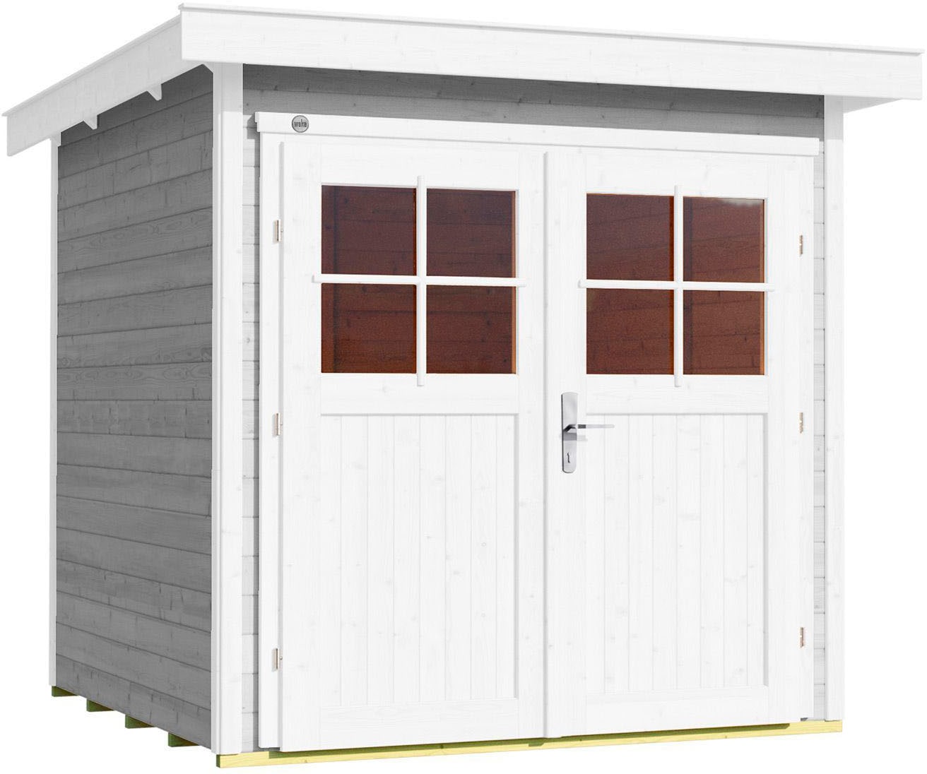 Weka Gartenhaus »227 Gr.1, grau, 21 mm« in grau