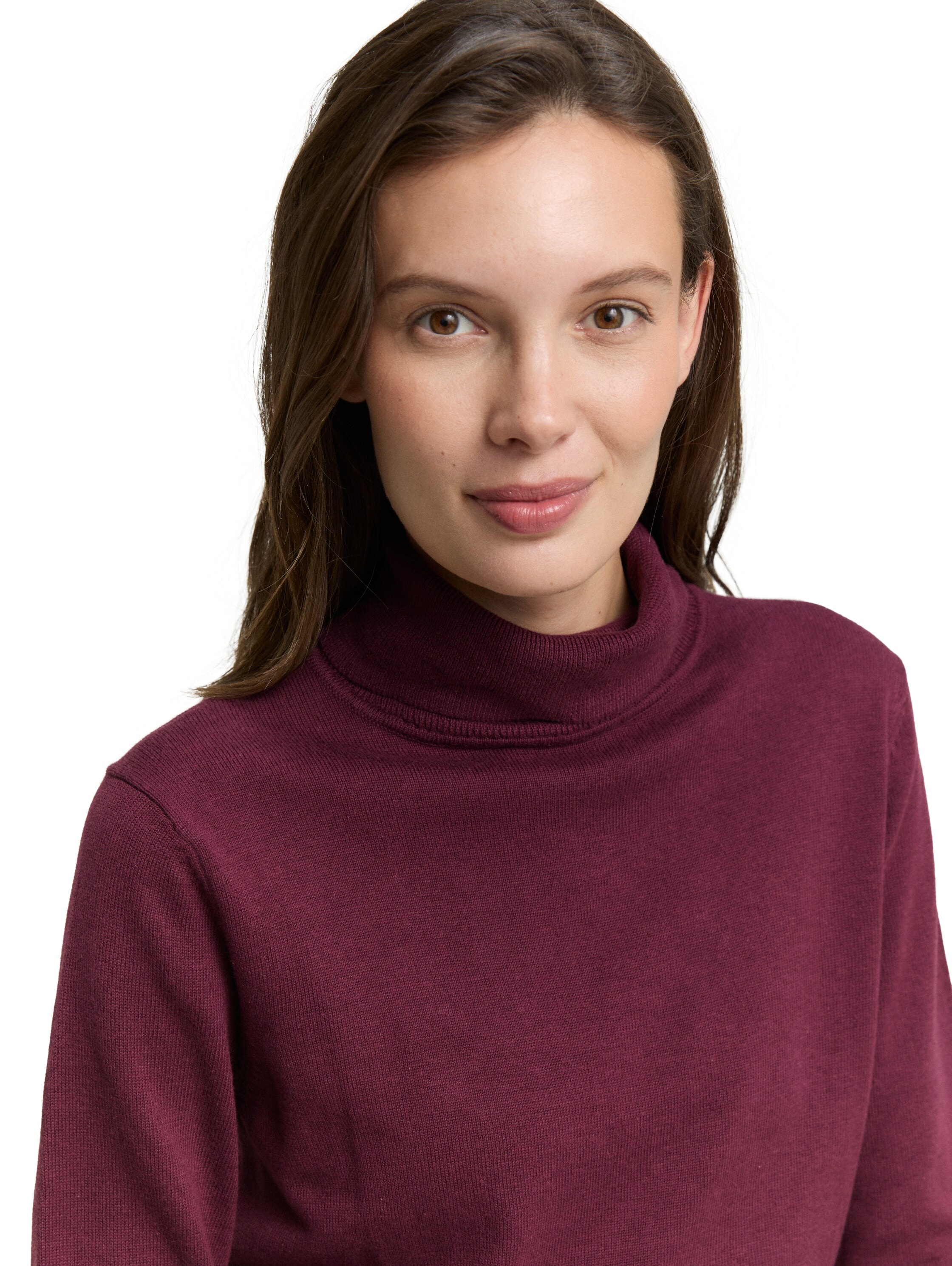 TOM TAILOR Rollkragenpullover, mit Rippbündchen