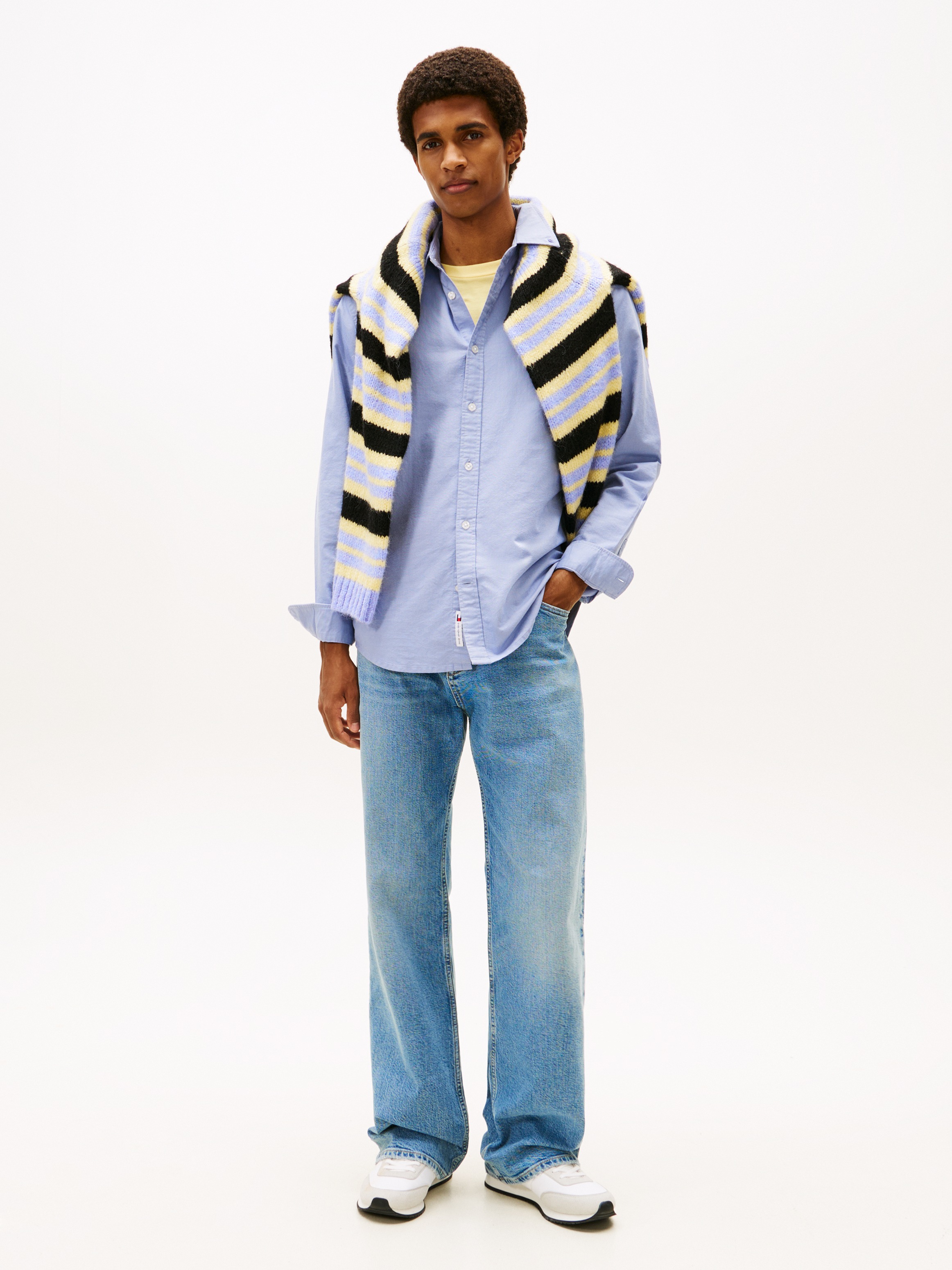 Tommy Jeans Langarmhemd »TJM OXFORD« regular fit, Button-down-Kragen, basic