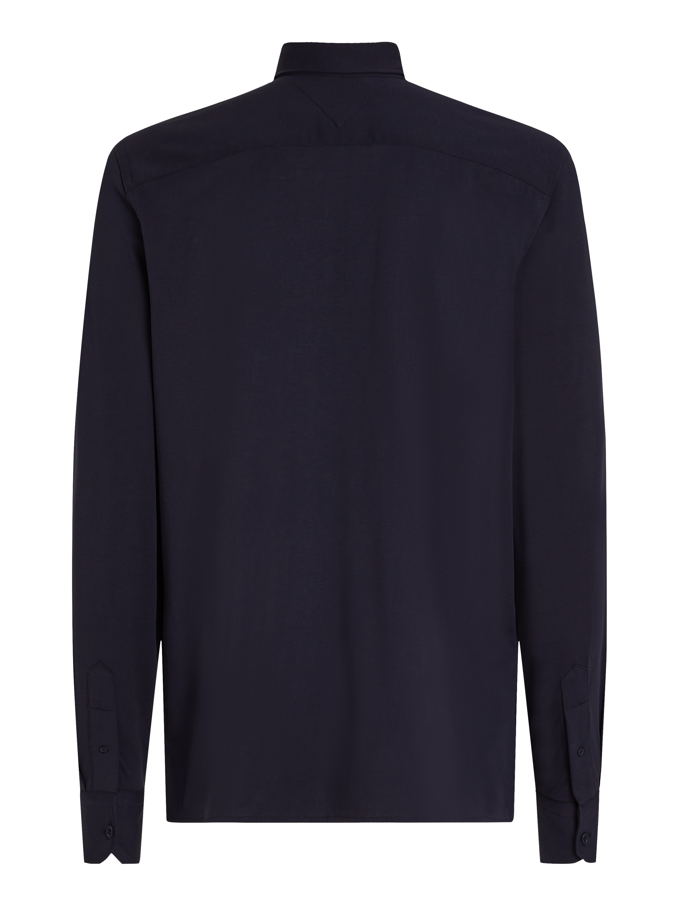 Tommy Hilfiger Businesshemd »PERFORMANCE KNIT SOLID SF SHIRT«, mit Logostickerei