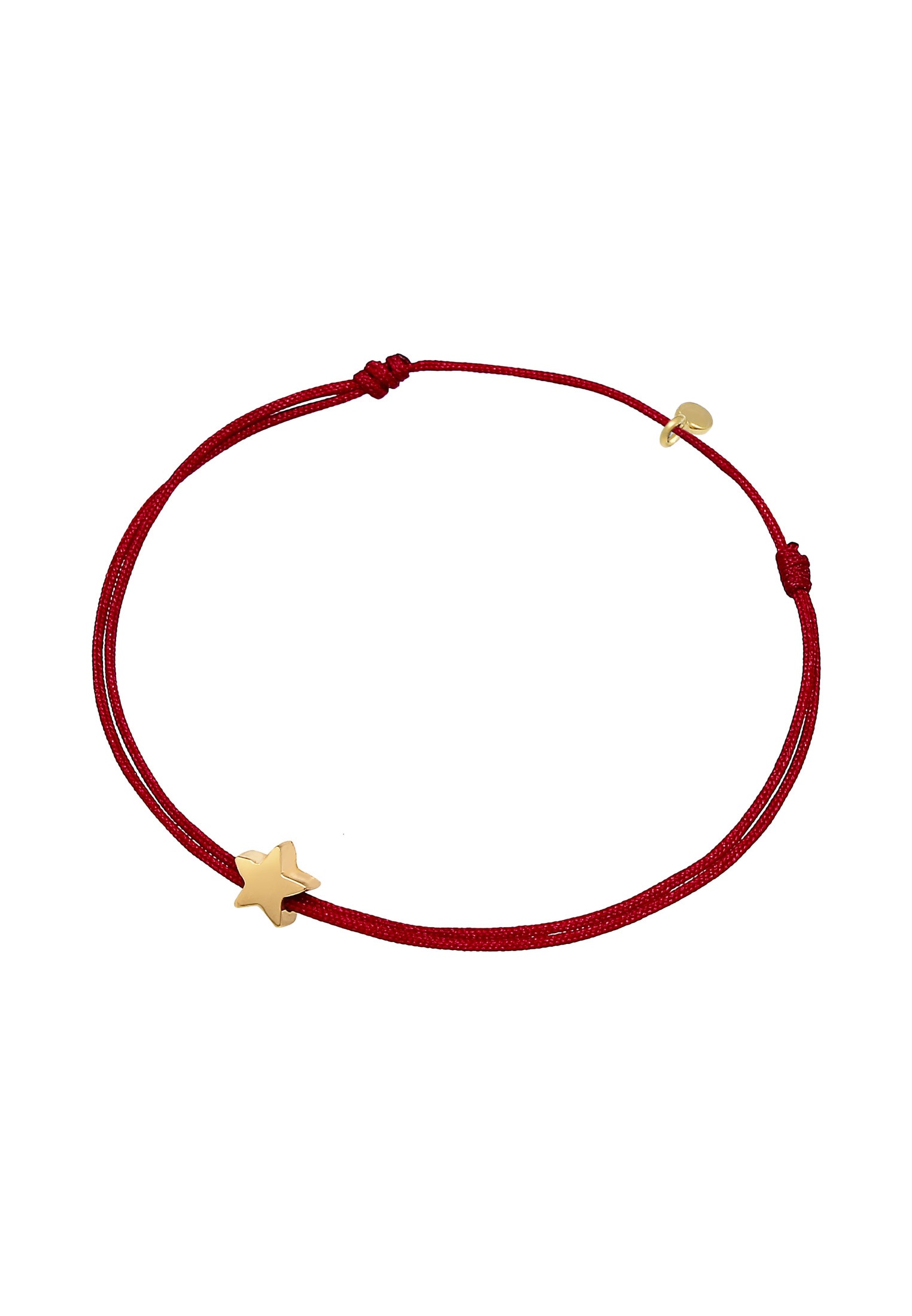 Elli Armkette »Armband Stern Astro Textilband 925 Silber«