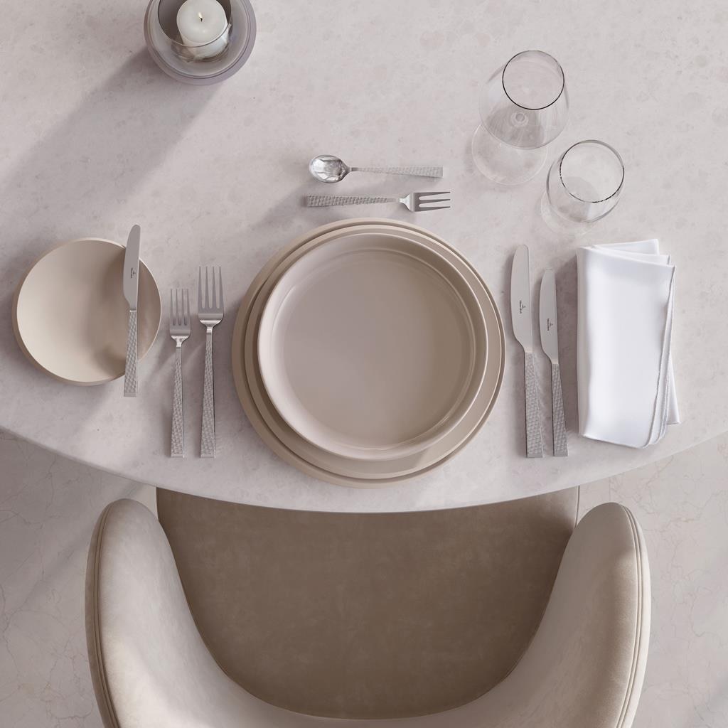 Villeroy & Boch Geschirr-Set »Tafelservice NewMoon 12er Set beige« Spülmaschinengeeignet, Mikrowellenfest