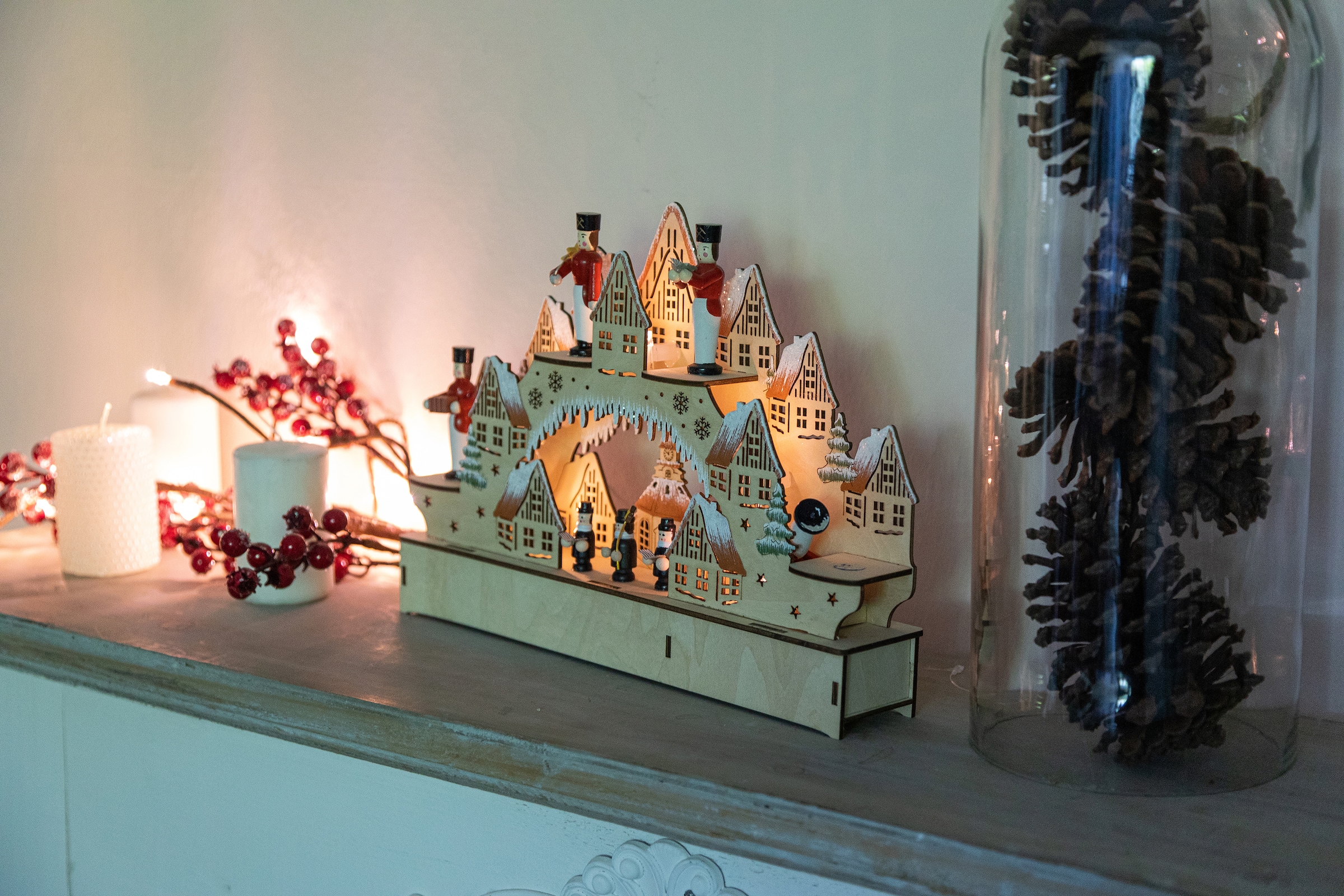 OTTO bei Schwibbogen »Weihnachtsdeko«, ca. Holz, Accessoires Beleuchtung, & mit LED Myflair Möbel cm LED Höhe aus 21