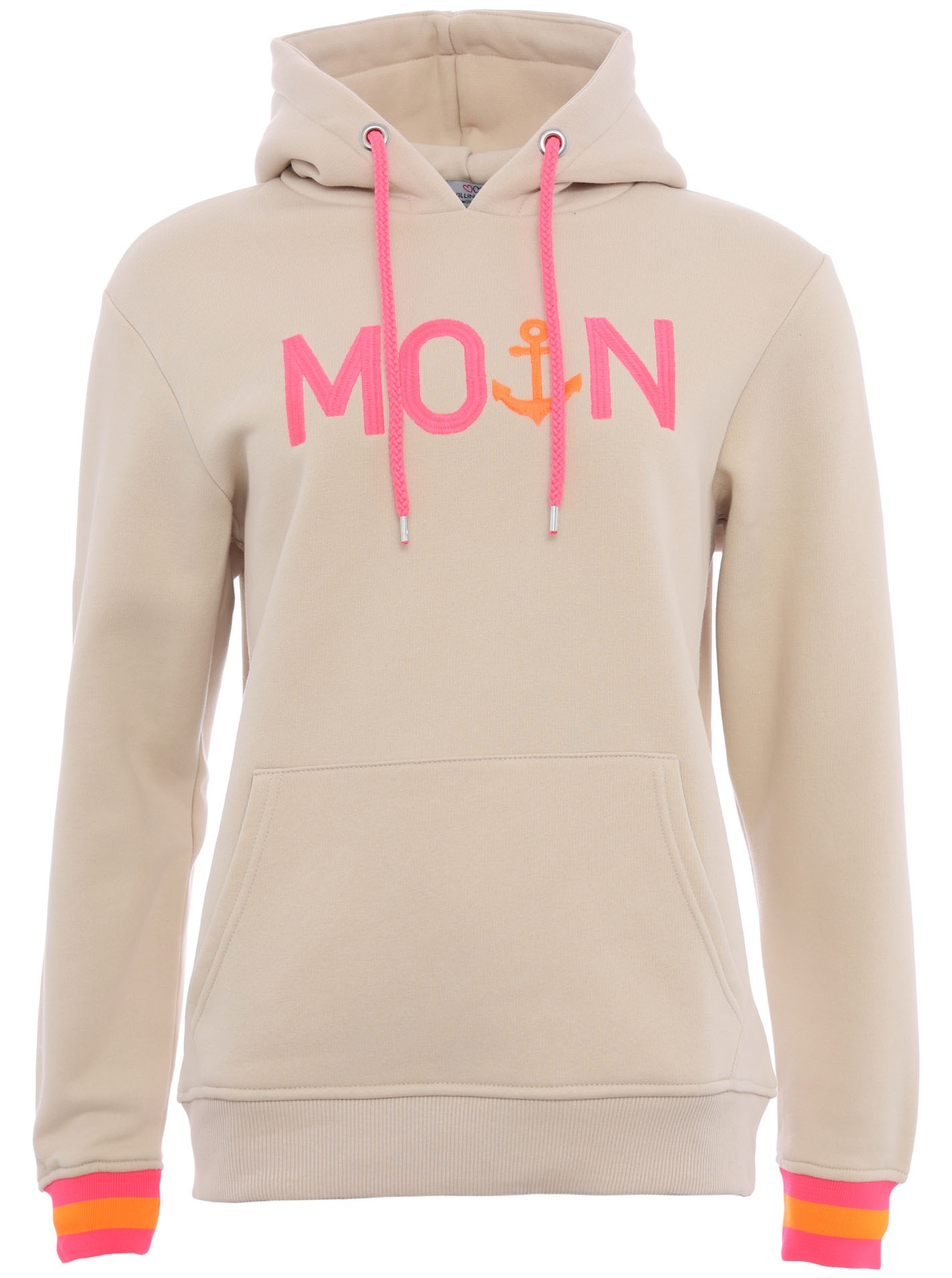 Zwillingsherz Hoodie »"Rahel"«, Mit Kontrastbündchen und Fronttasche