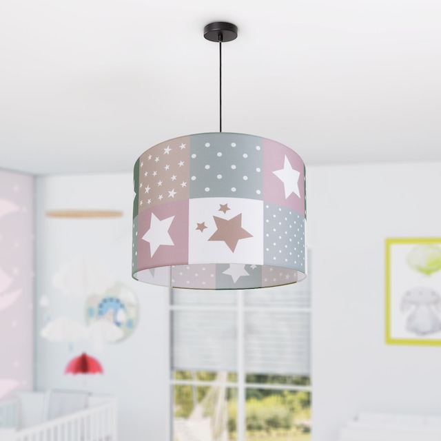 Paco Home Pendelleuchte »Cosmo 345«, 1 flammig-flammig, Kinderlampe  Deckenlampe LED Kinderzimmer Lampe Sternen Motiv E27 im OTTO Online Shop