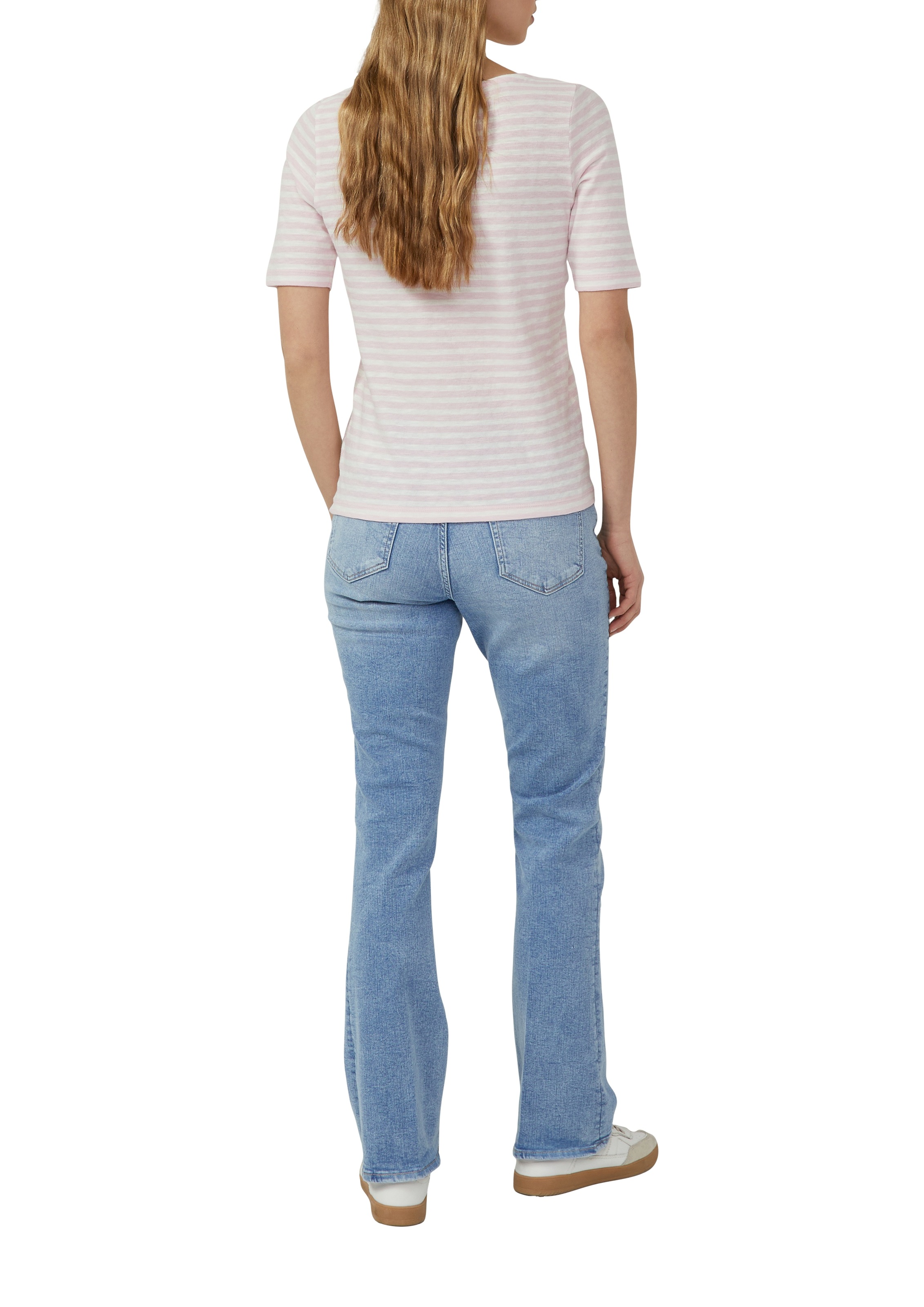 s.Oliver T-Shirt mit Flammgarnstruktur