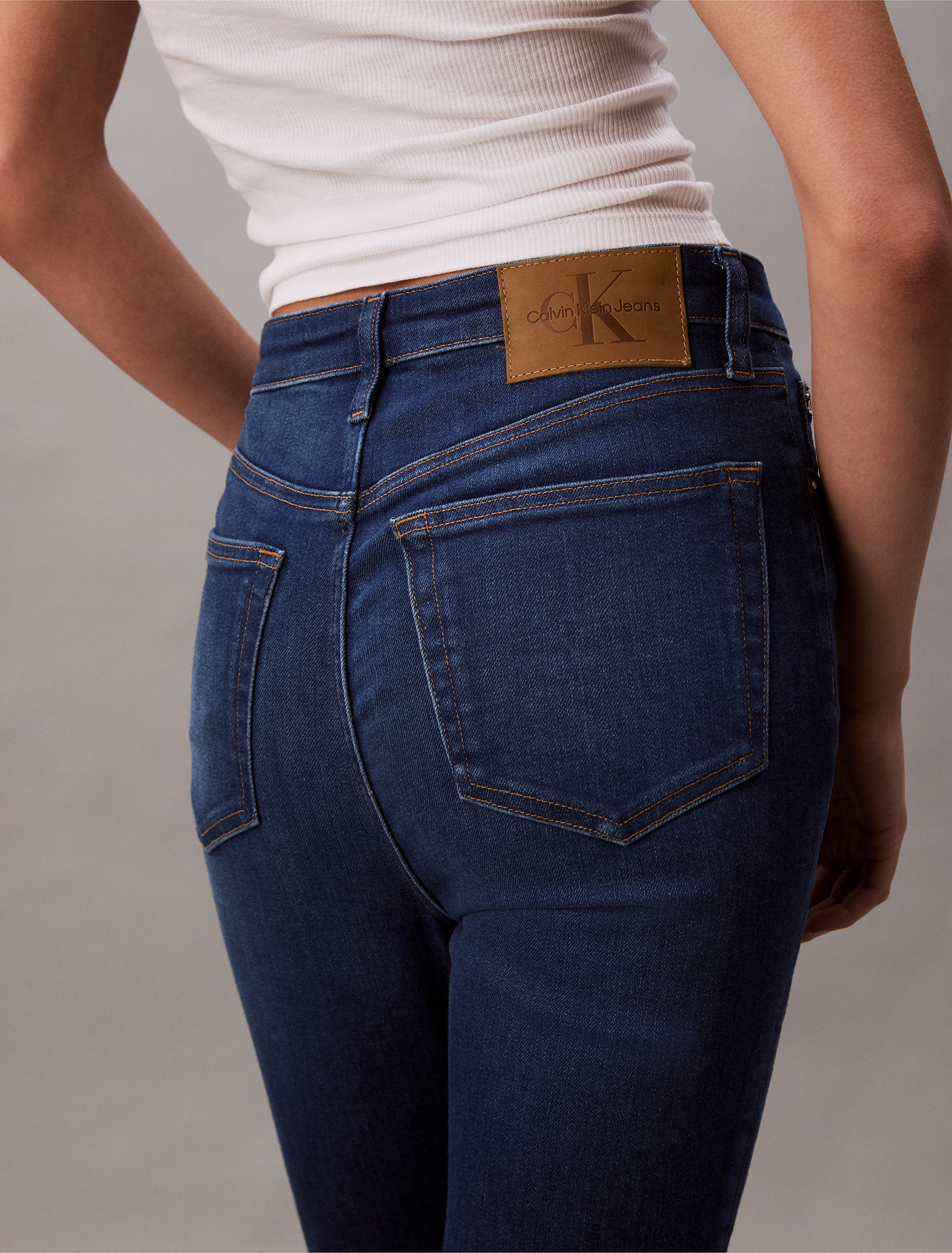 Calvin Klein Jeans Skinny-fit-Jeans »HGH RS SKNNY ANKL JN«, Mit Gürtelschlaufen