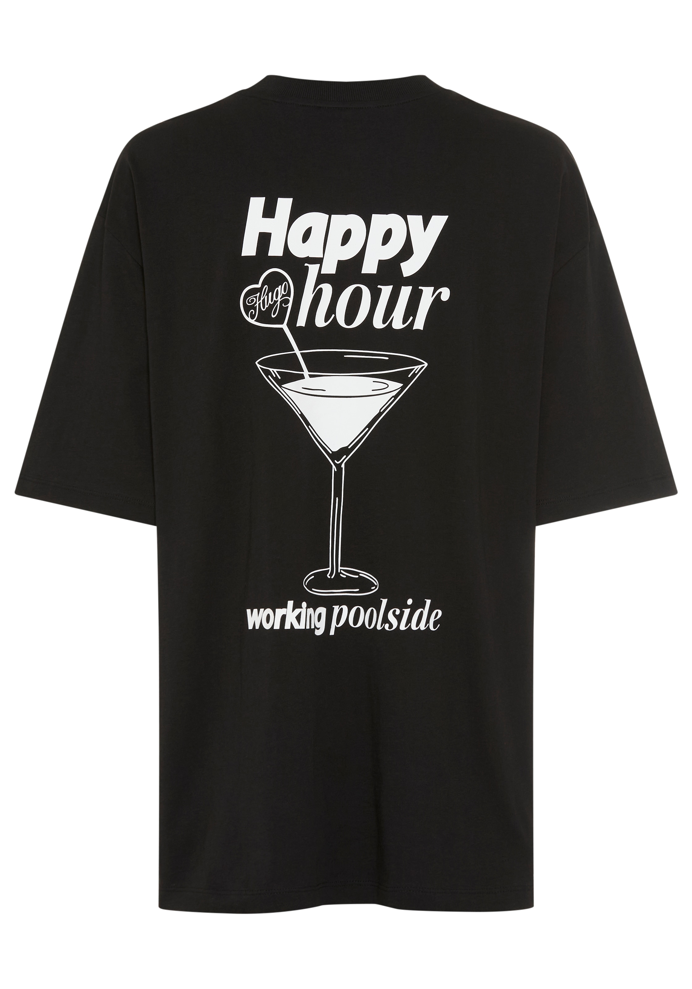 HUGO T-Shirt »Oversized Tee« mit Print, Rundhals