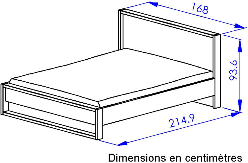 Gami Einzelbett »ALANA« 1 tlg. Luxuriöses und qualitativ hochwertiges Bett 160 x 200