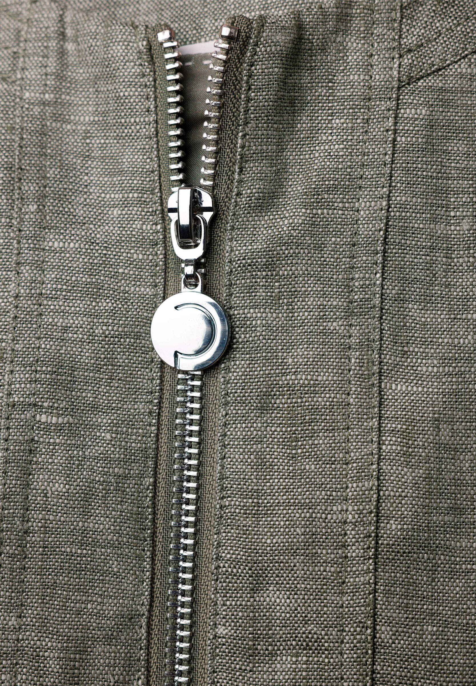 creation L Blusenblazer »Leinen-Blazer Leinenblazer mit Reißverschluss-Taschen«