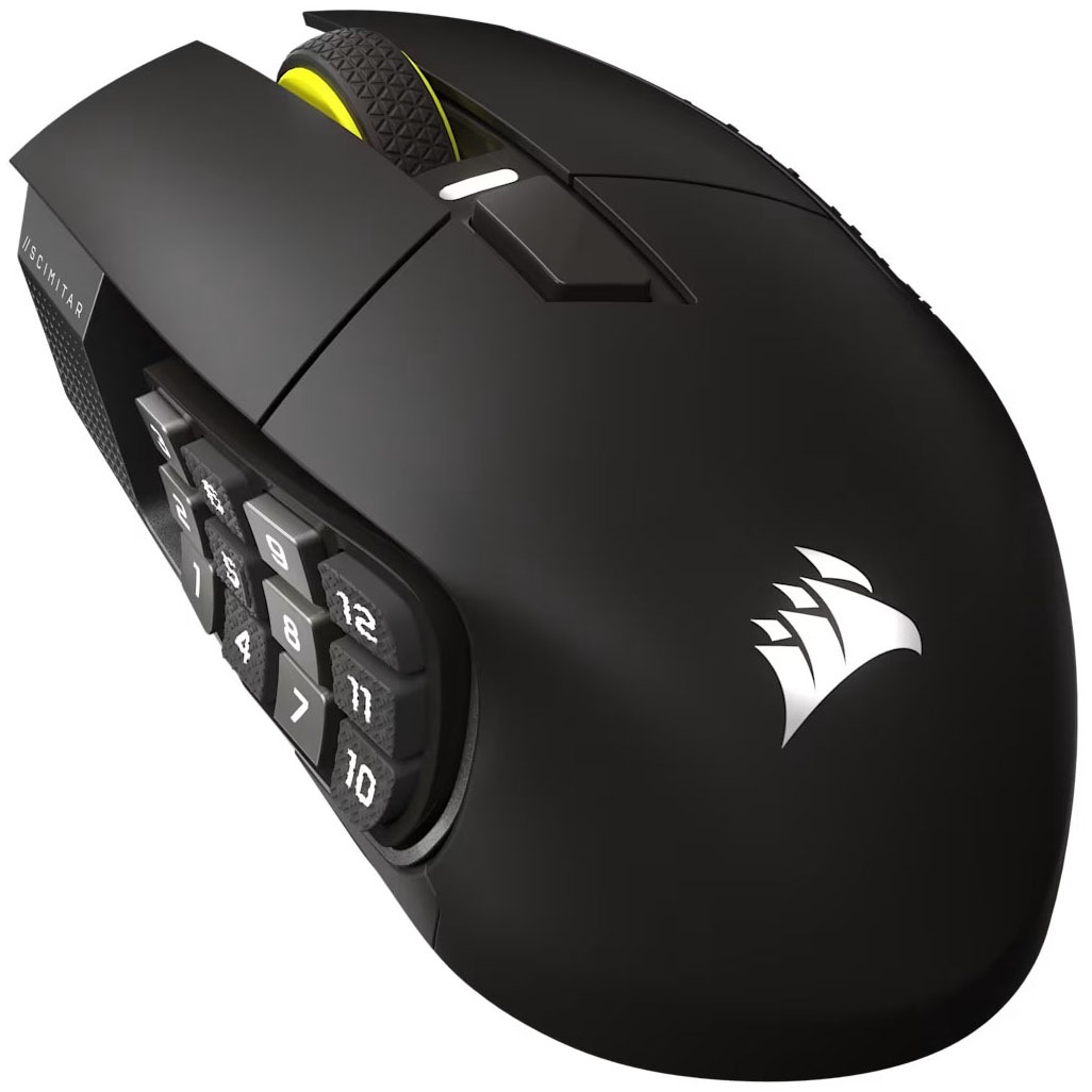 Corsair Gaming-Maus »Scimitar Elite Wireless SE MMO« RF kabellos + Bluetooth | USB