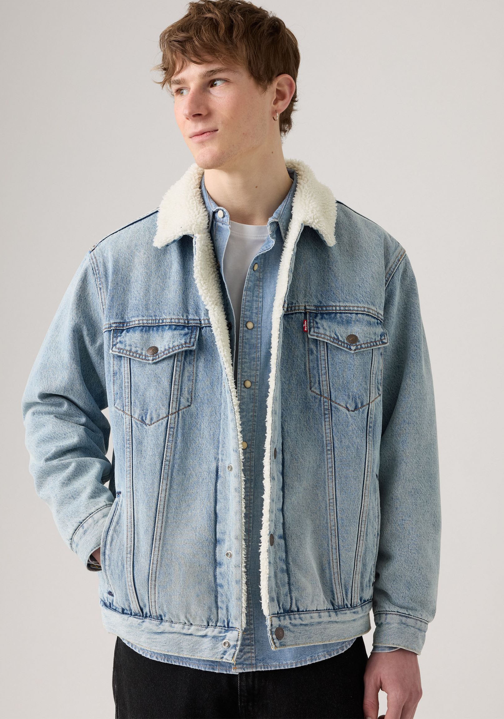 Levi's® Jeansjacke, Warm gefüttert