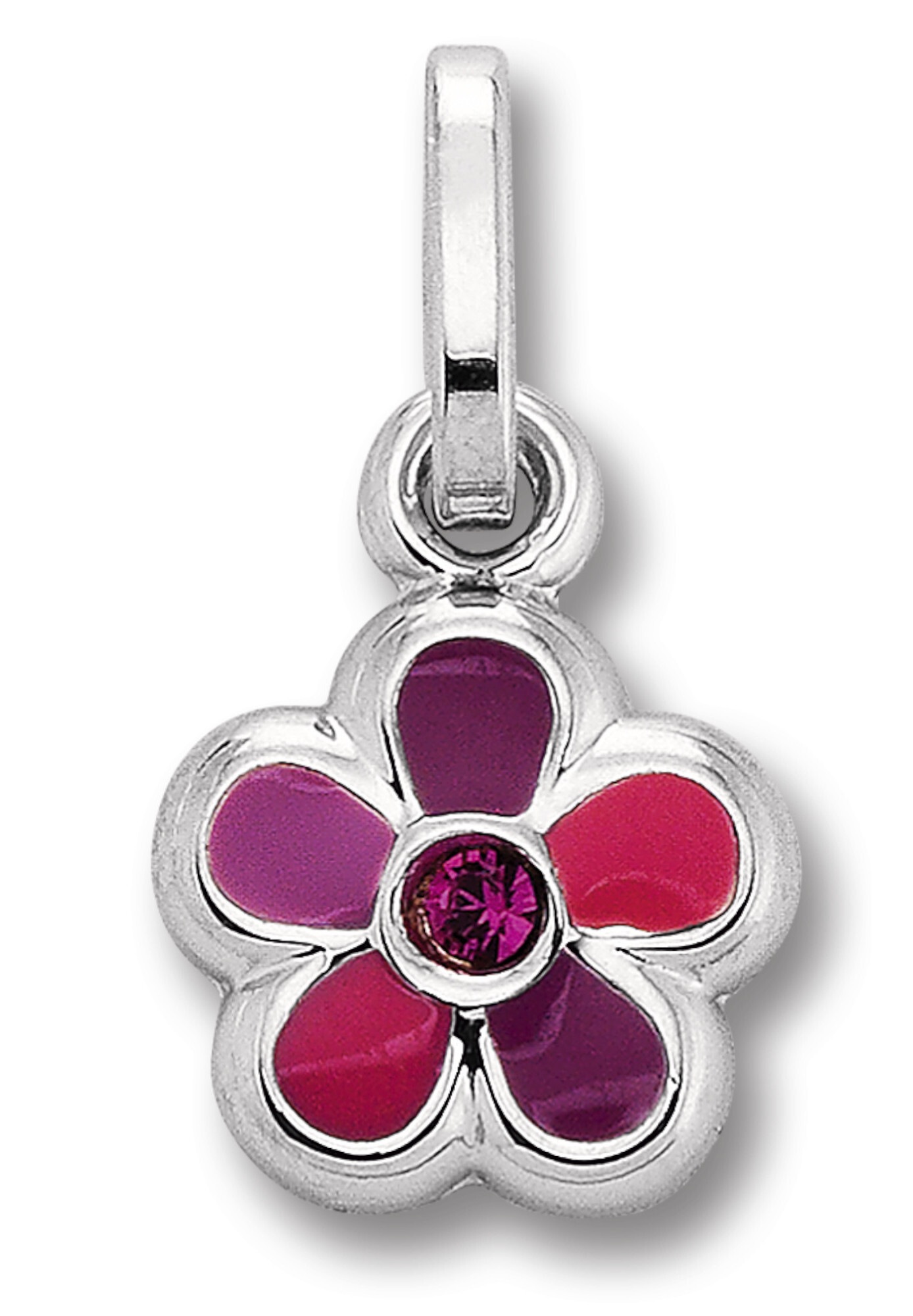 ONE ELEMENT Kettenanhänger »Zirkonia Blume Anhänger aus 925 Silber«