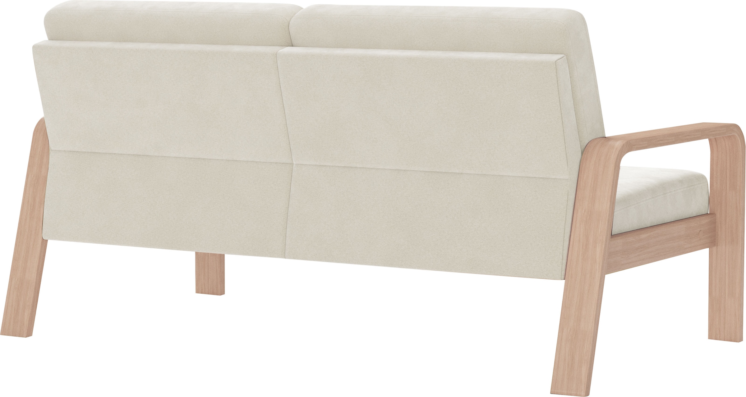 sit&more 2,5-Sitzer »Kolding« Armlehnen aus Buchenholz in natur, verschiedene Bezüge und Farben