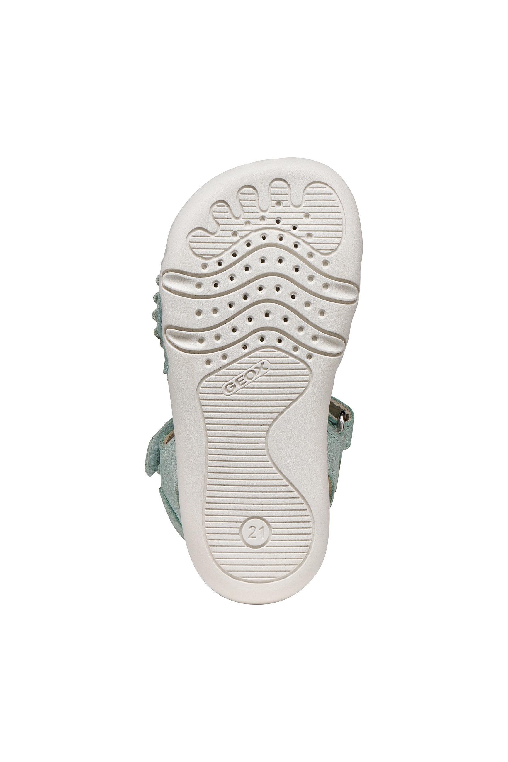 Geox Lauflernschuh »B SANDAL STEPPIEUP G«  Babyschuh mit Klettverschluss, Größenschablone zum Download