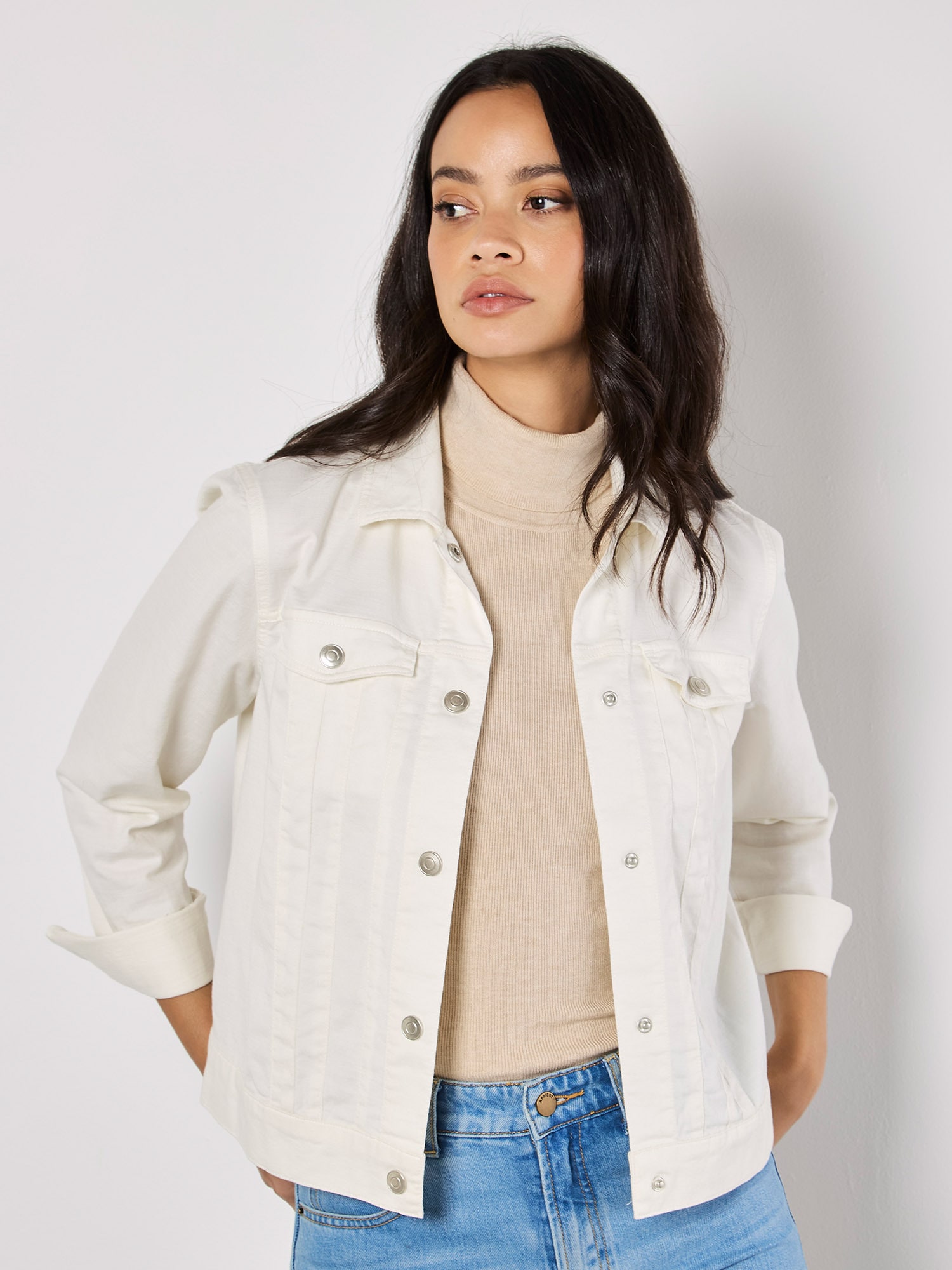 Apricot Jeansjacke »Jacke« mit Zierknöpfen