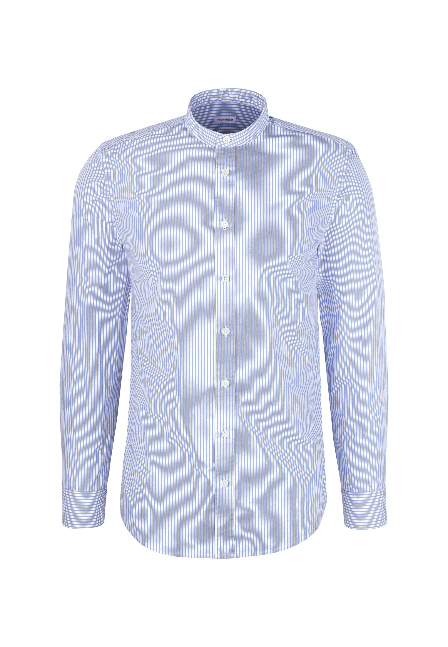 seidensticker Businesshemd Slim 1/1 Stehkragen Gestreift