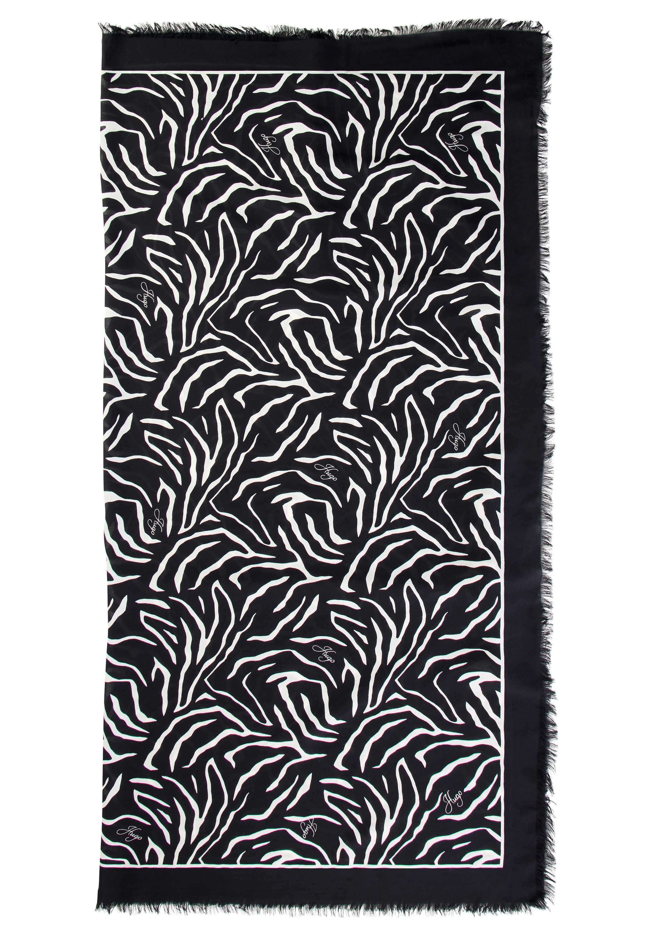 HUGO Schal »Alycia 120*120« mit HUGO-Logodrucken