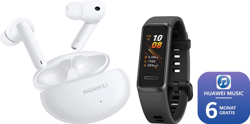 Huawei In-Ear-Kopfhörer »FreeBuds 4i«, Bluetooth, Active Noise Cancelling (ANC)-True Wireless