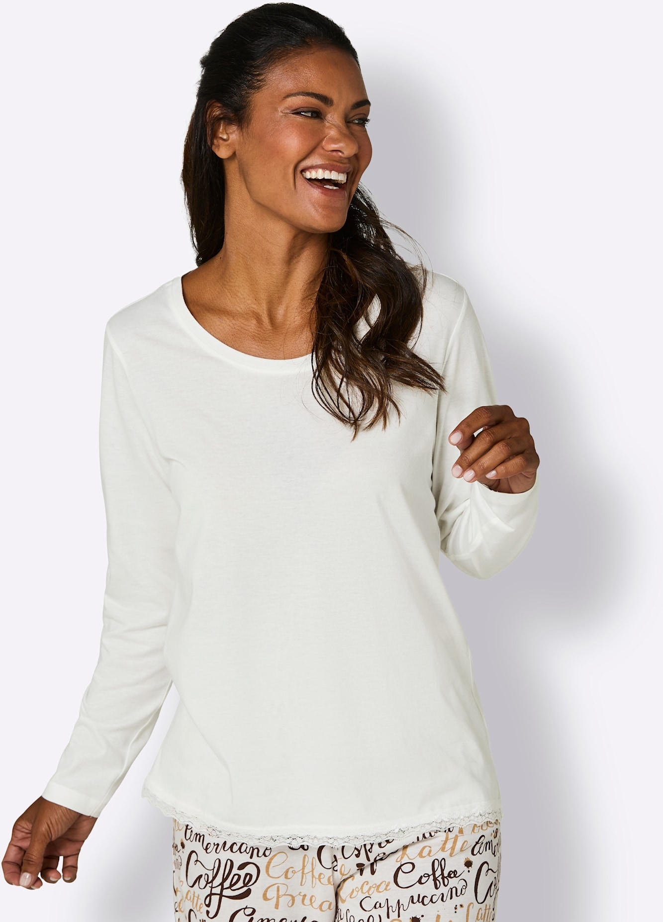 wäschepur Pyjamaoberteil »Schlafanzug-Shirt« 1 tlg.