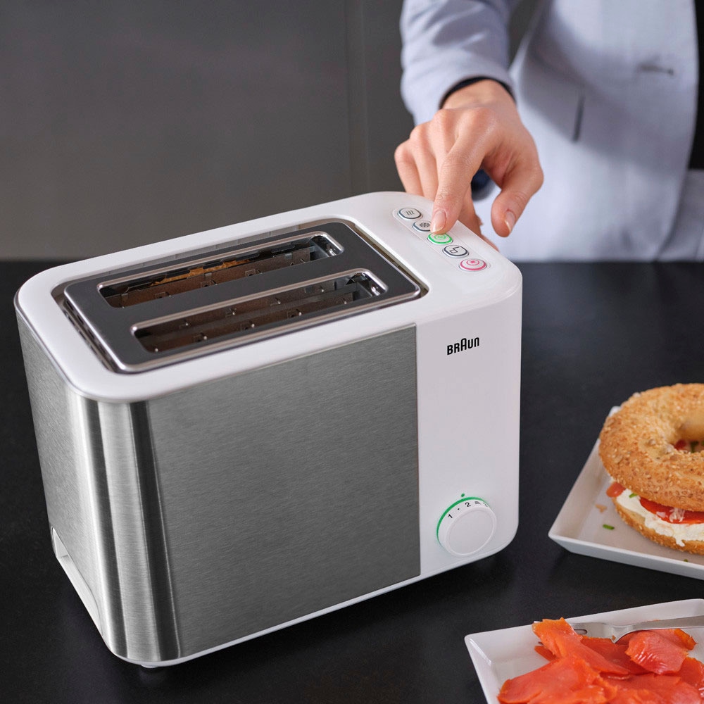 1000 Braun bestellen weiß Toaster Collection«, 5010.WH kurze Schlitze, silber 2 W bei »HT OTTO ID