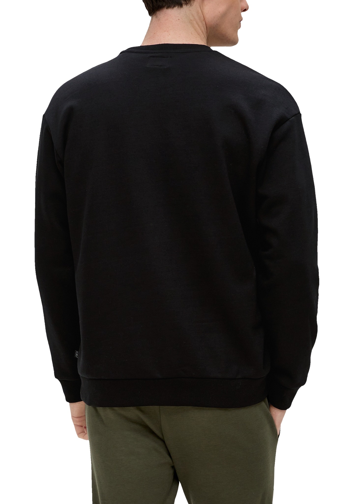 QS Sweatshirt , mit Logo Stickerei
